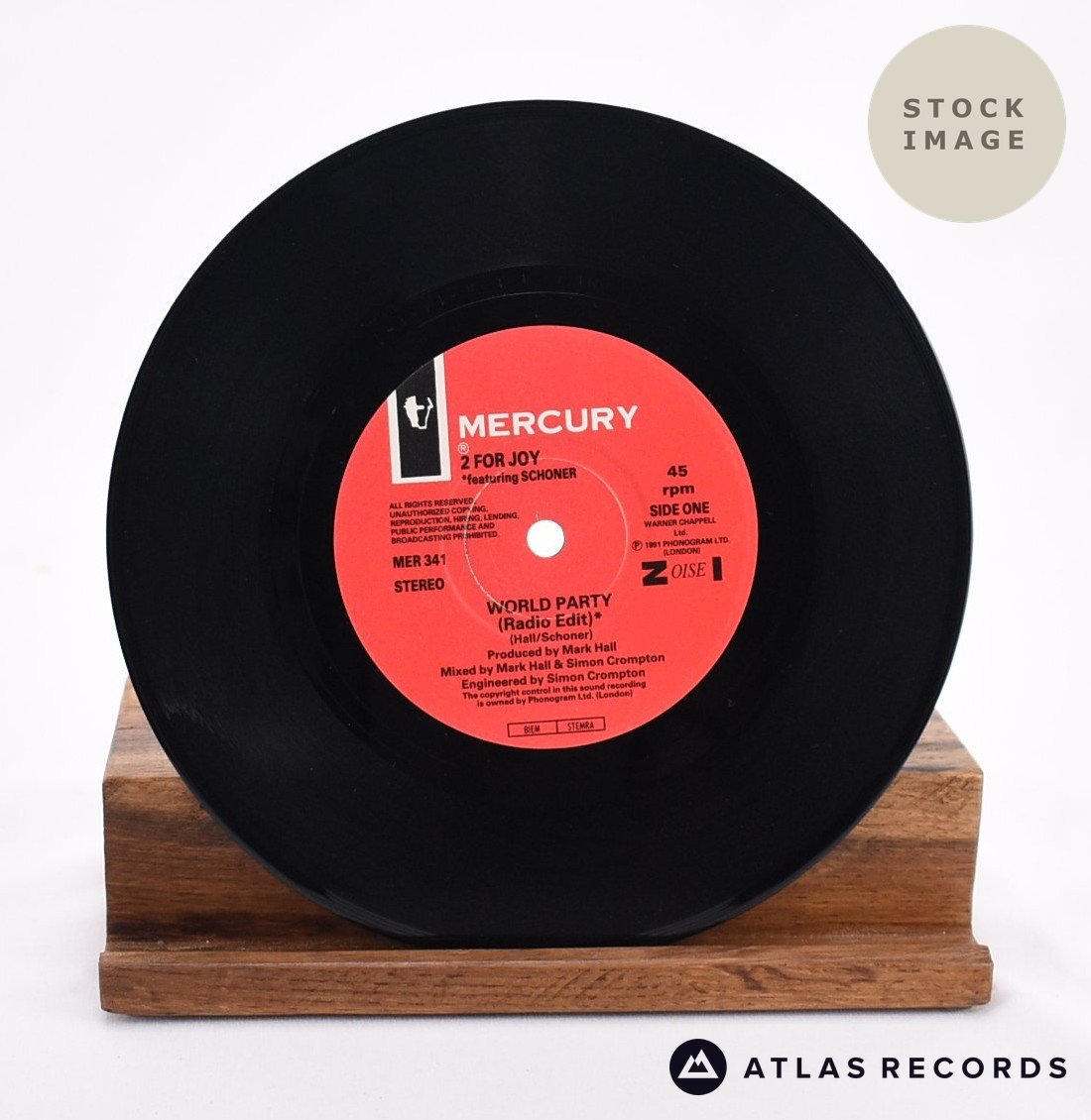 2 For Joy - Worldparty - 7" Vinyl Record