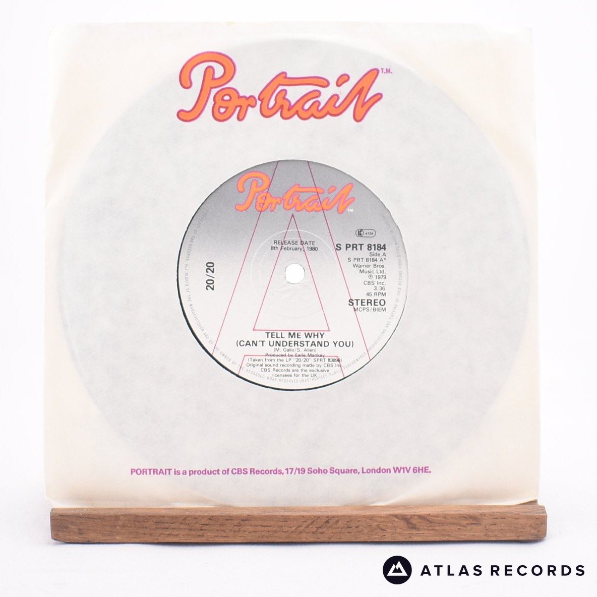 20/20 - Tell Me Why - Promo 7" Vinyl Record - VG+/EX