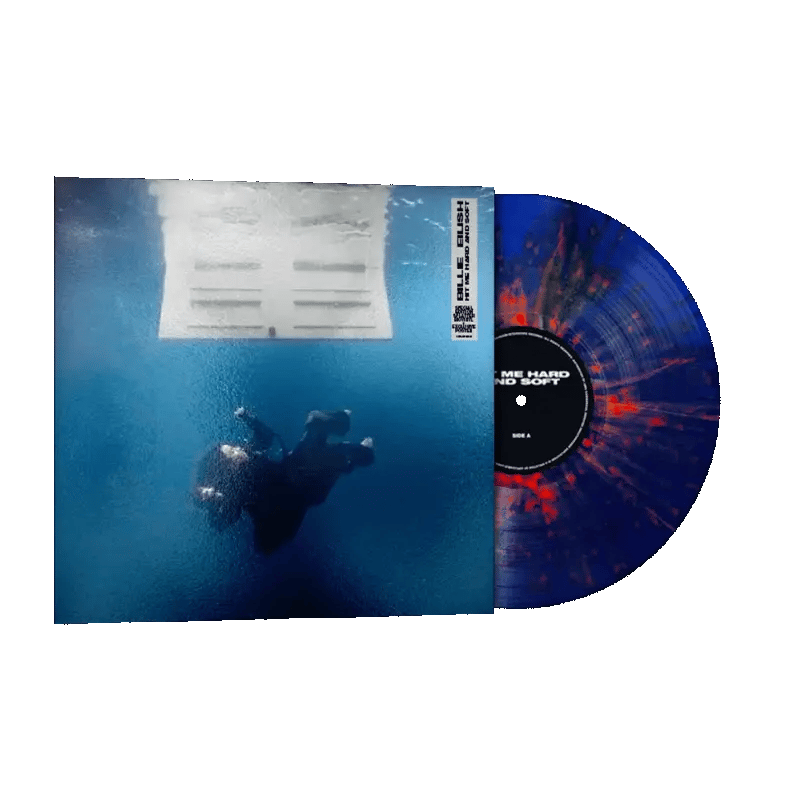 Billie Eilish - Hit Me Hard And Soft - Anniversary Dark Blue & Orange Splatter Vinyl LP Record