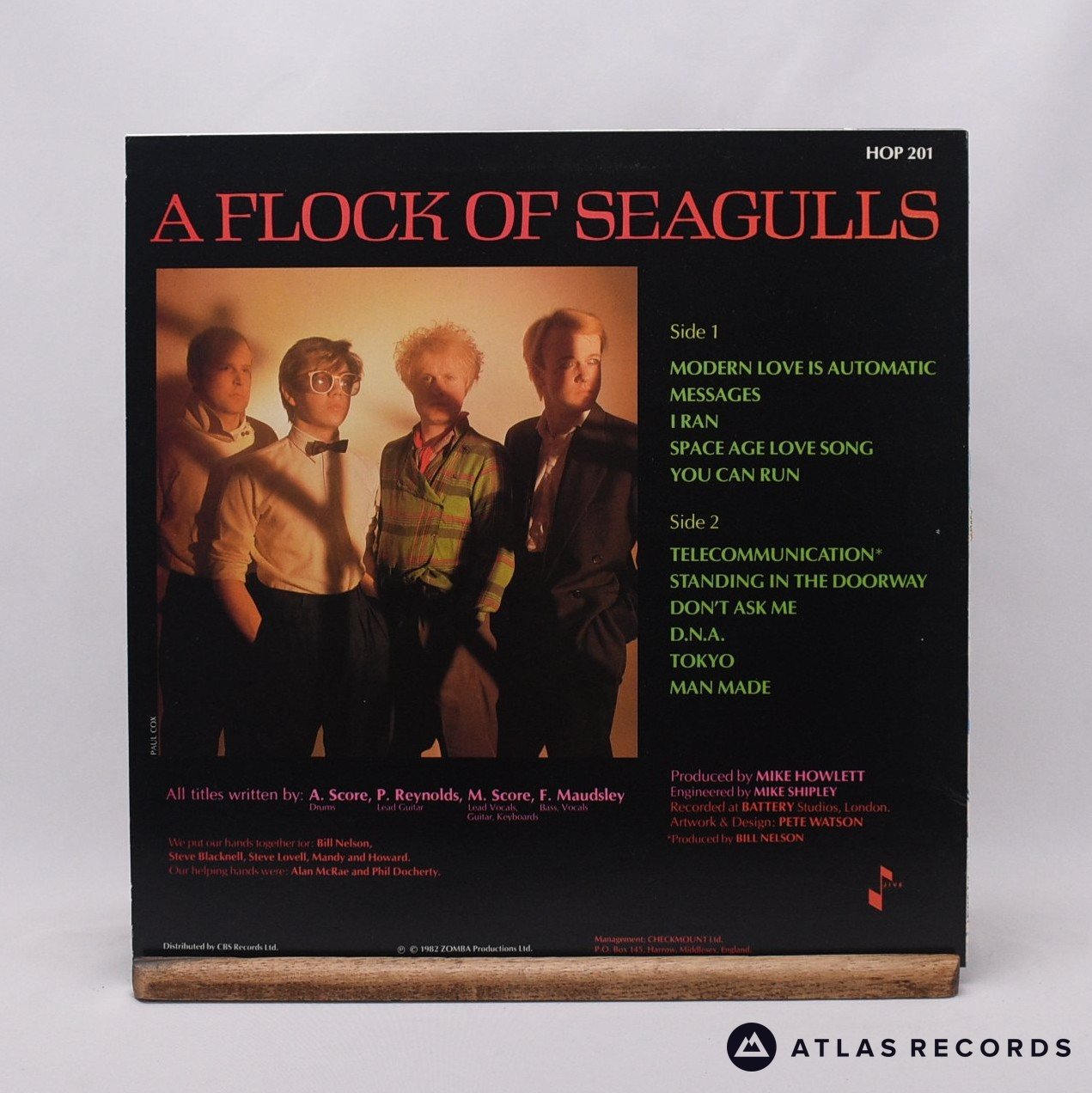 A Flock Of Seagulls - A Flock Of Seagulls - A2 B1 LP Vinyl Record - EX/EX