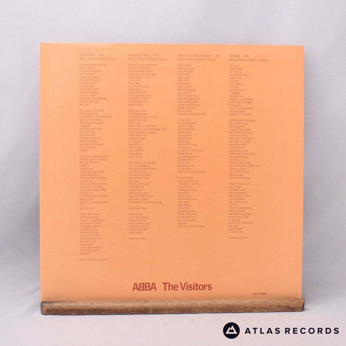 ABBA - The Visitors - LP Vinyl Record - EX/EX