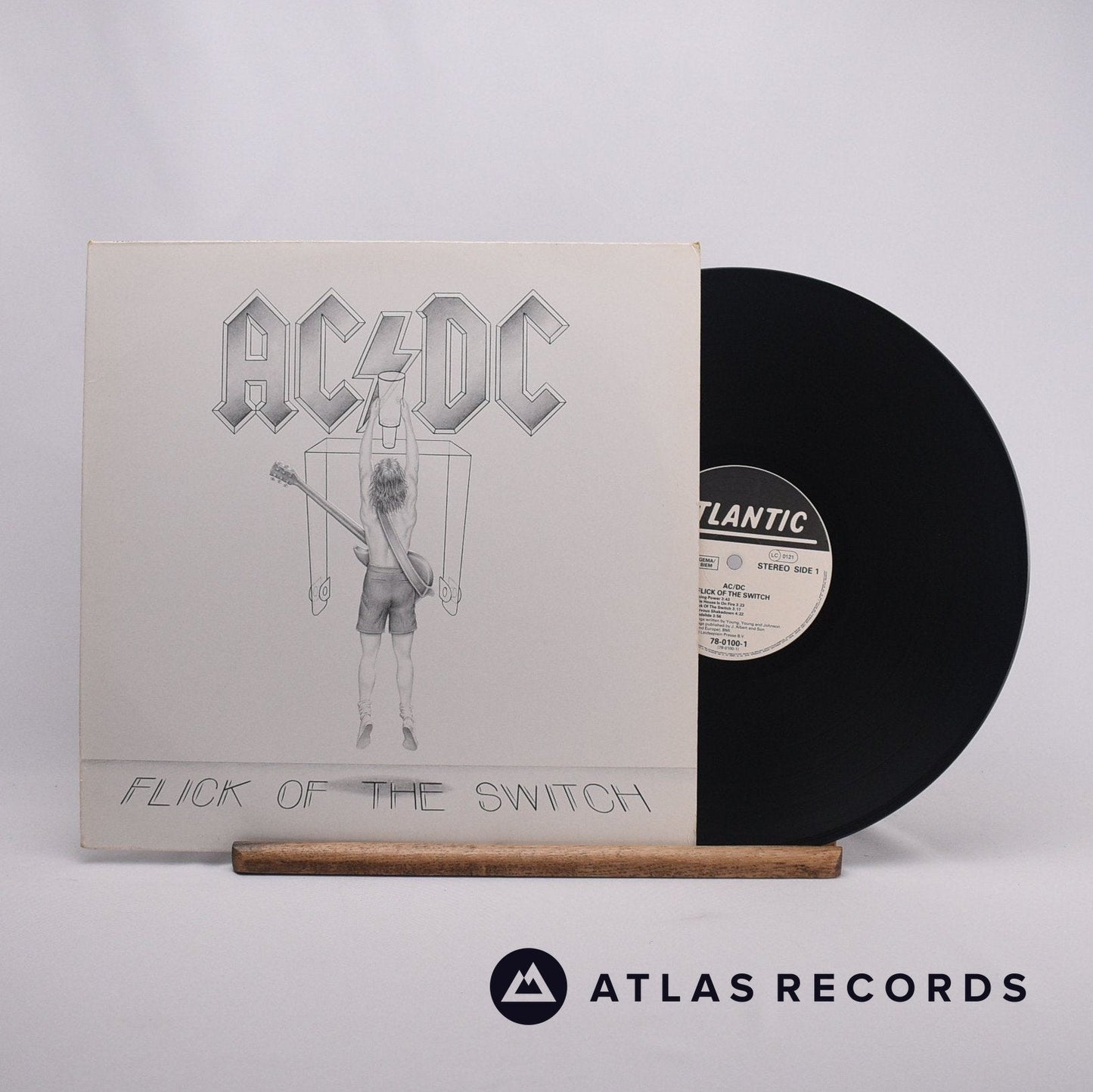 AC/DC - Flick Of The Switch - Embossed Sleeve LP Vinyl Record - EX/EX