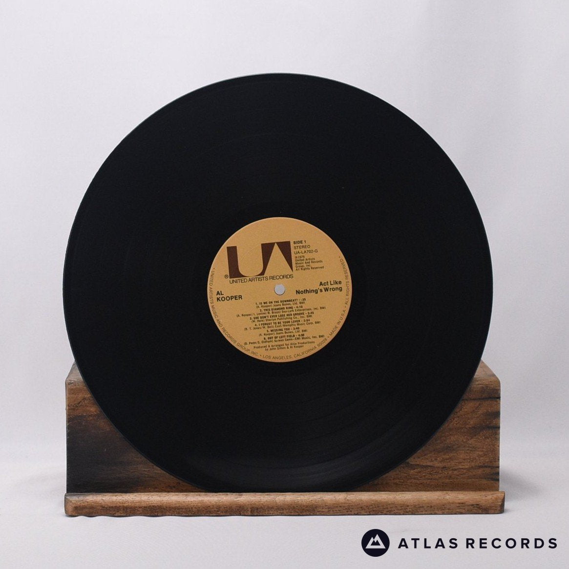 Al Kooper - Act Like Nothing's Wrong - LP Vinyl Record - VG+/EX