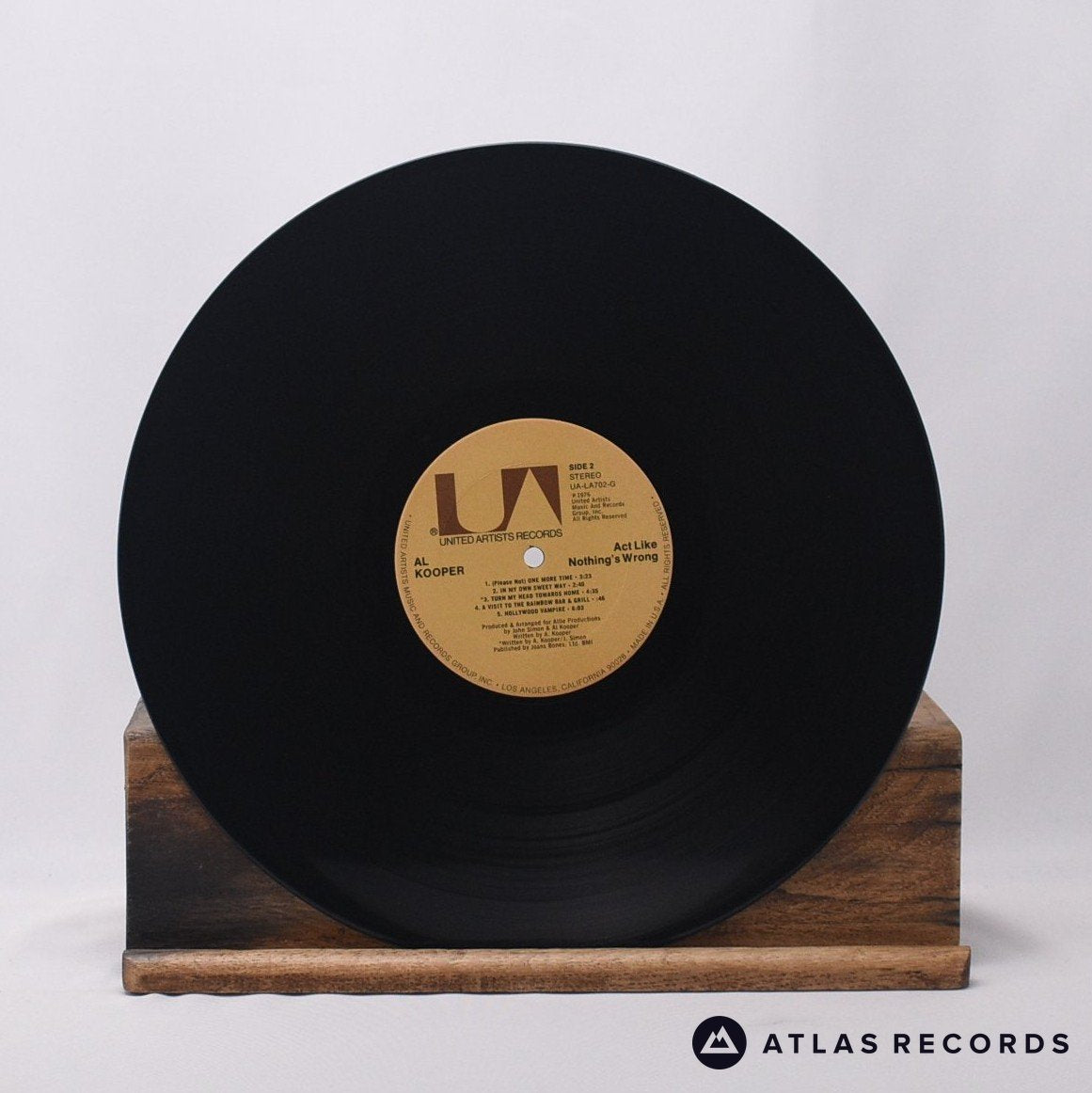 Al Kooper - Act Like Nothing's Wrong - LP Vinyl Record - VG+/EX