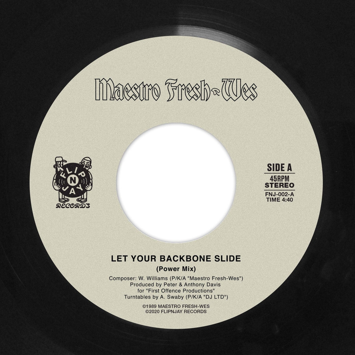 Maestro Fresh Wes - Let Your Backbone Slide / I’m Showin’ You 7-Inch