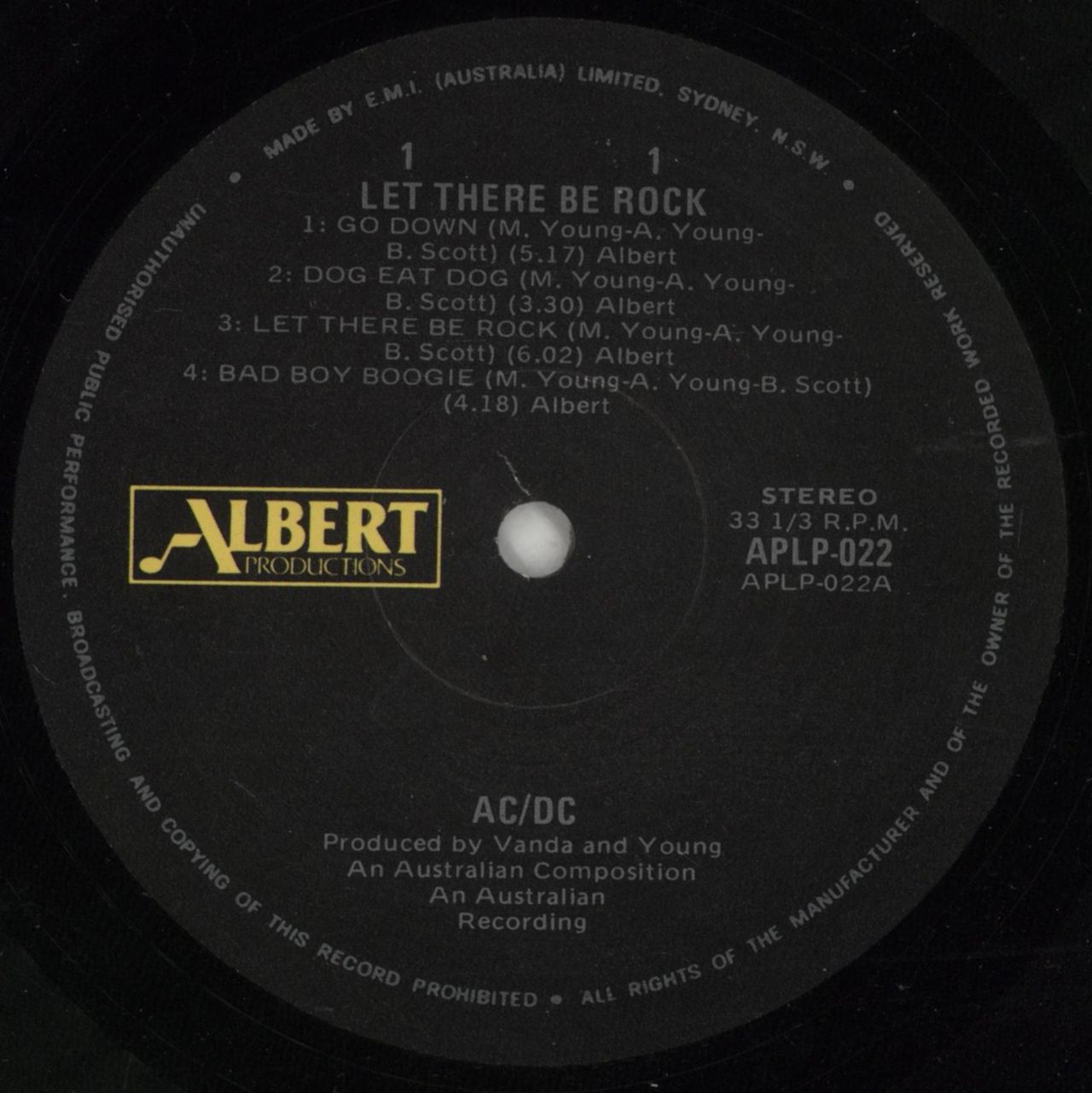 AC/DC Let There Be Rock - Gatefold - EX Australian Vinyl LP