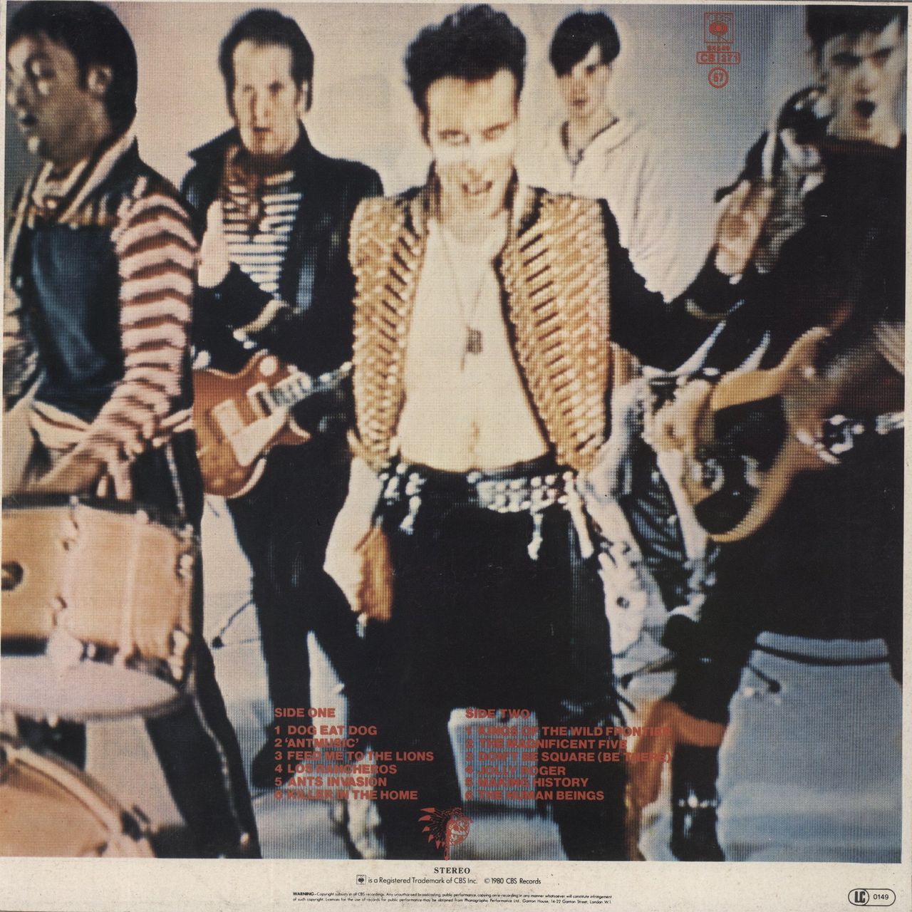 Adam & The Ants Kings Of The Wild Frontier - Stickered sleeve + Catalogue - EX UK Vinyl LP