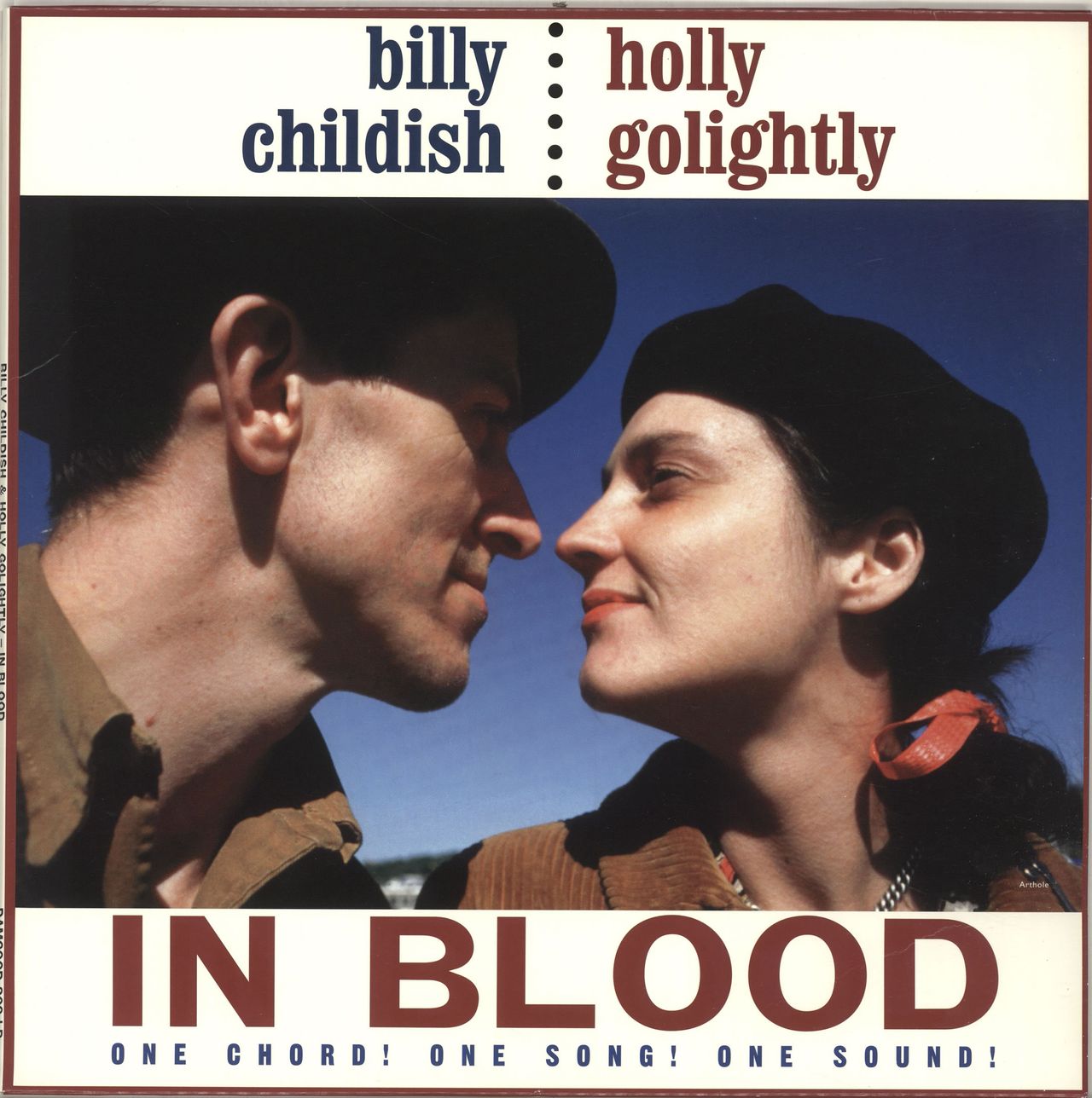 Billy Childish In Blood - Red & Black Splattered Vinyl UK Vinyl LP