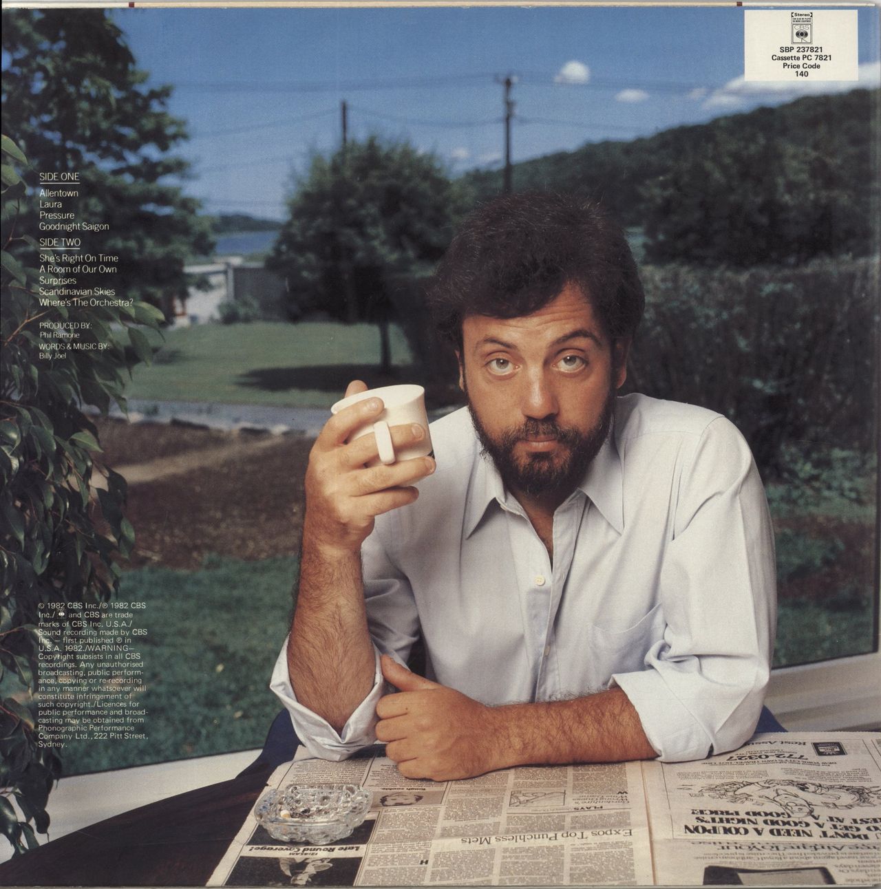 Billy Joel The Nylon Curtain Australian Vinyl LP