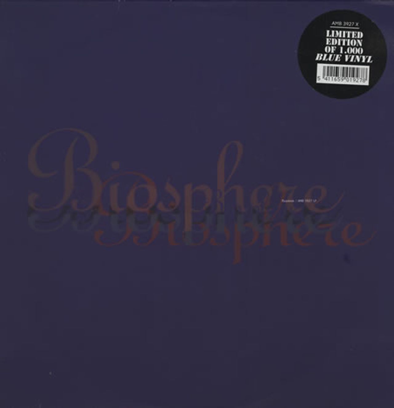 Biosphere Patashnik - Blue Vinyl Belgian 2-LP vinyl set