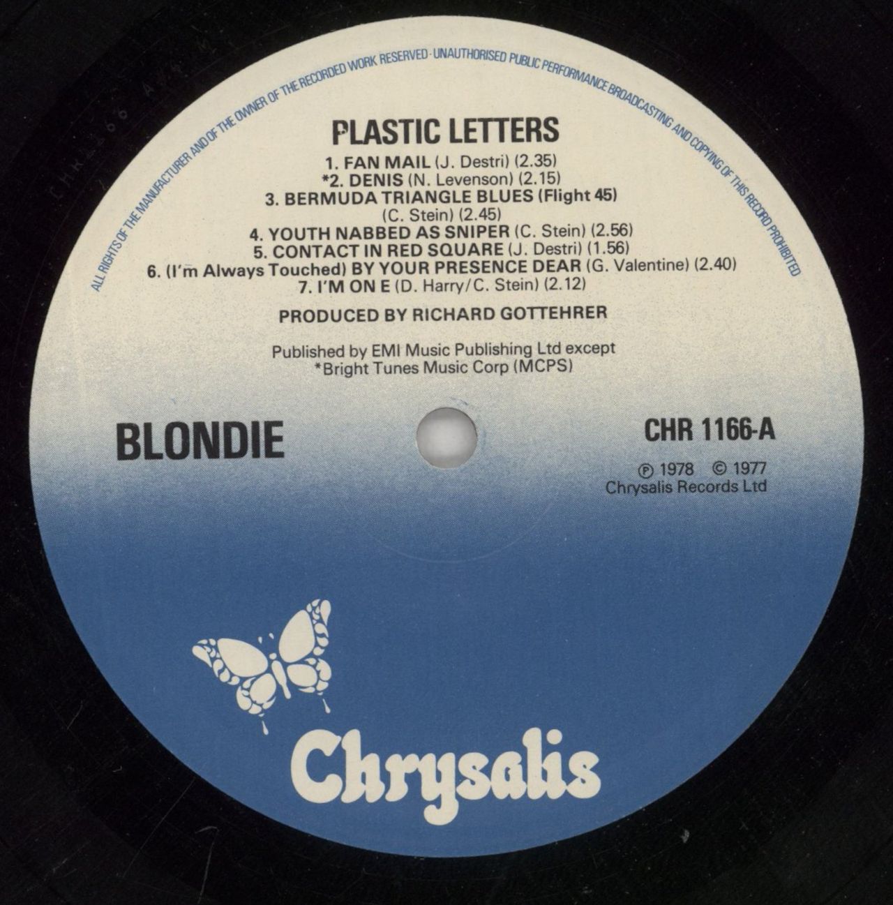 Blondie Plastic Letters - shrink UK Vinyl LP