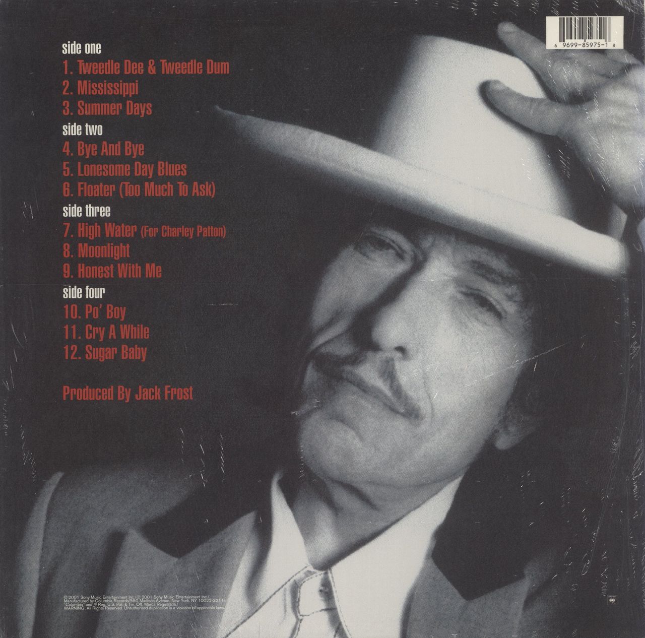 Bob Dylan Love And Theft - 1st US 2-LP vinyl set