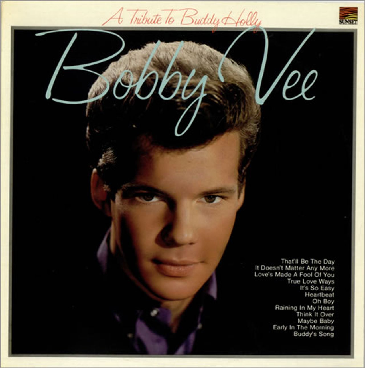 Bobby Vee A Tribute To Buddy Holly UK Vinyl LP