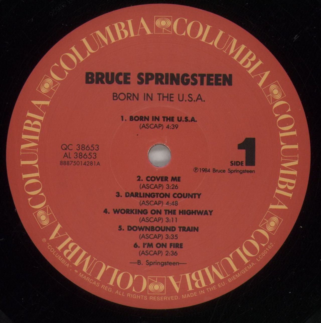 Bruce Springsteen Born In The U.S.A. - 180gm UK Vinyl LP