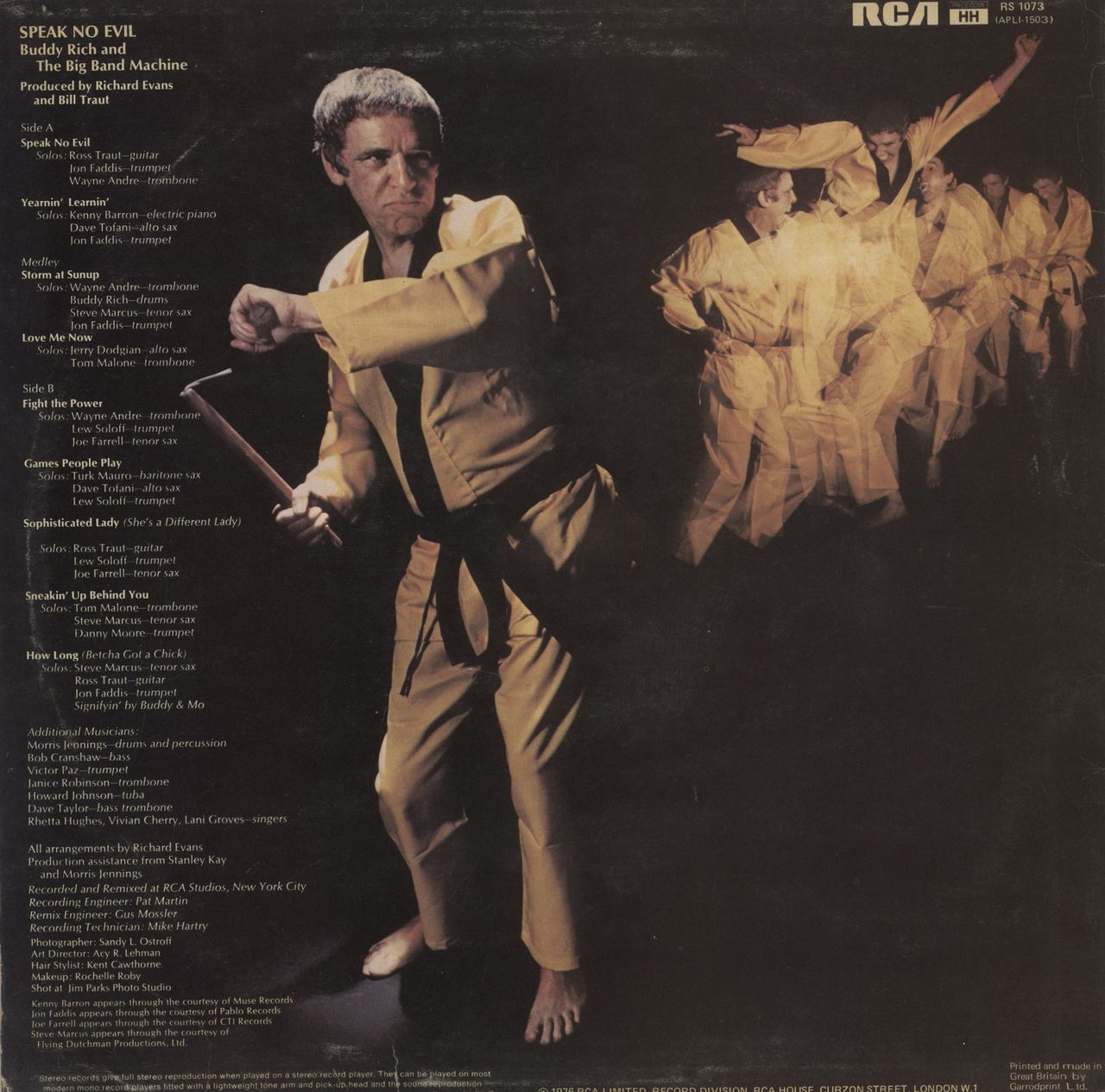 Buddy Rich Speak No Evil UK Vinyl LP