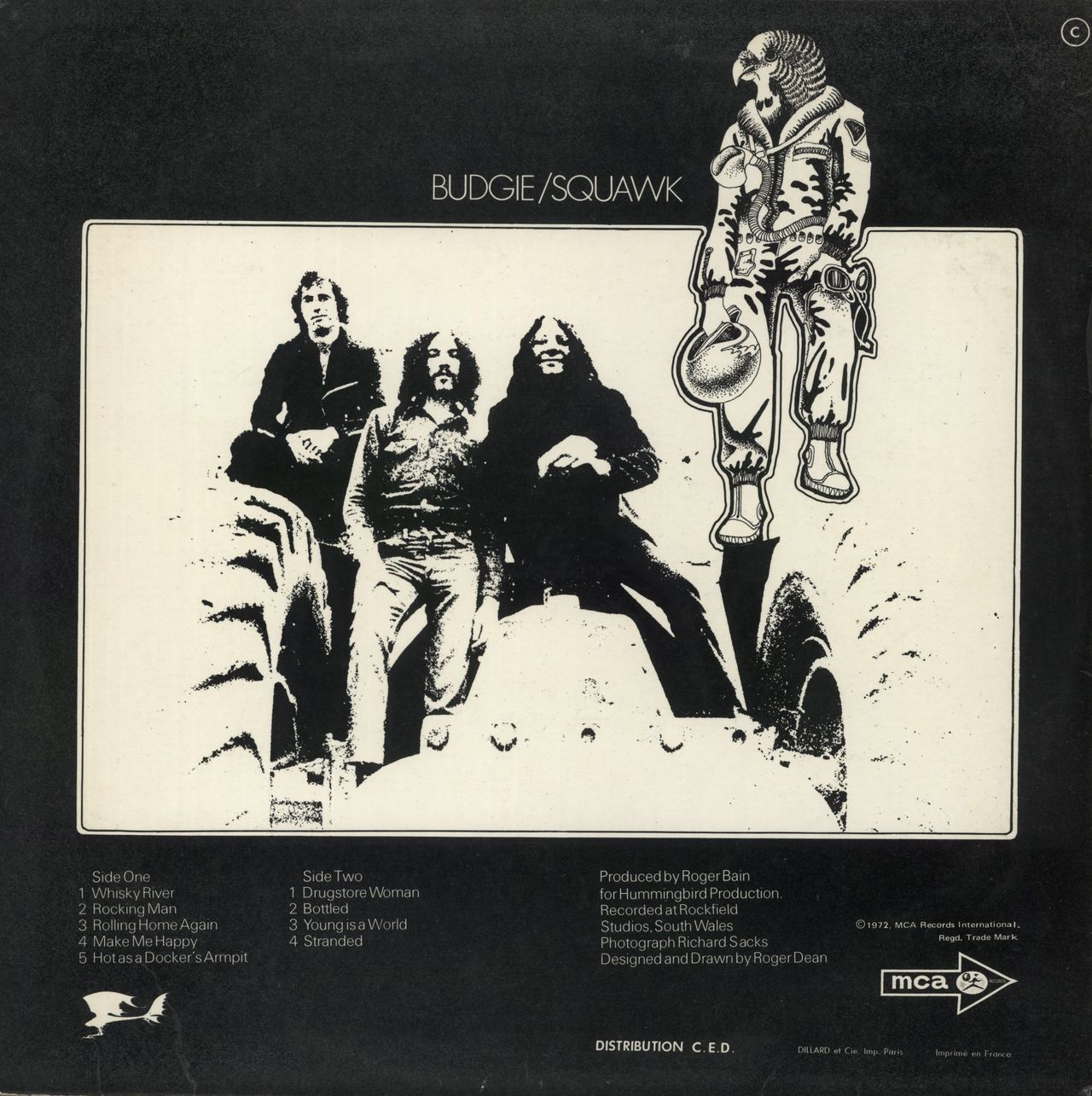 Budgie Squawk - 1st French Vinyl LP