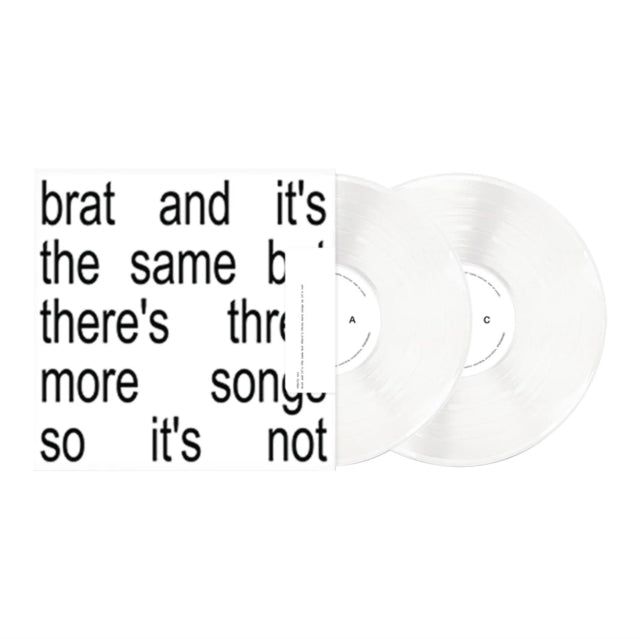 Charli XCX - Brat and it's the same but there's three more songs so it's not - White Vinyl LP Record