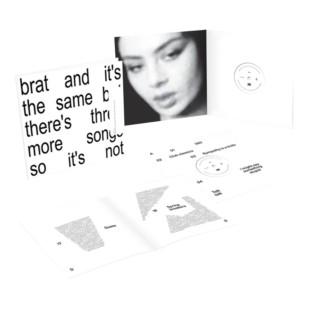 Charli XCX - Brat and it's the same but there's three more songs so it's not - White Vinyl LP Record