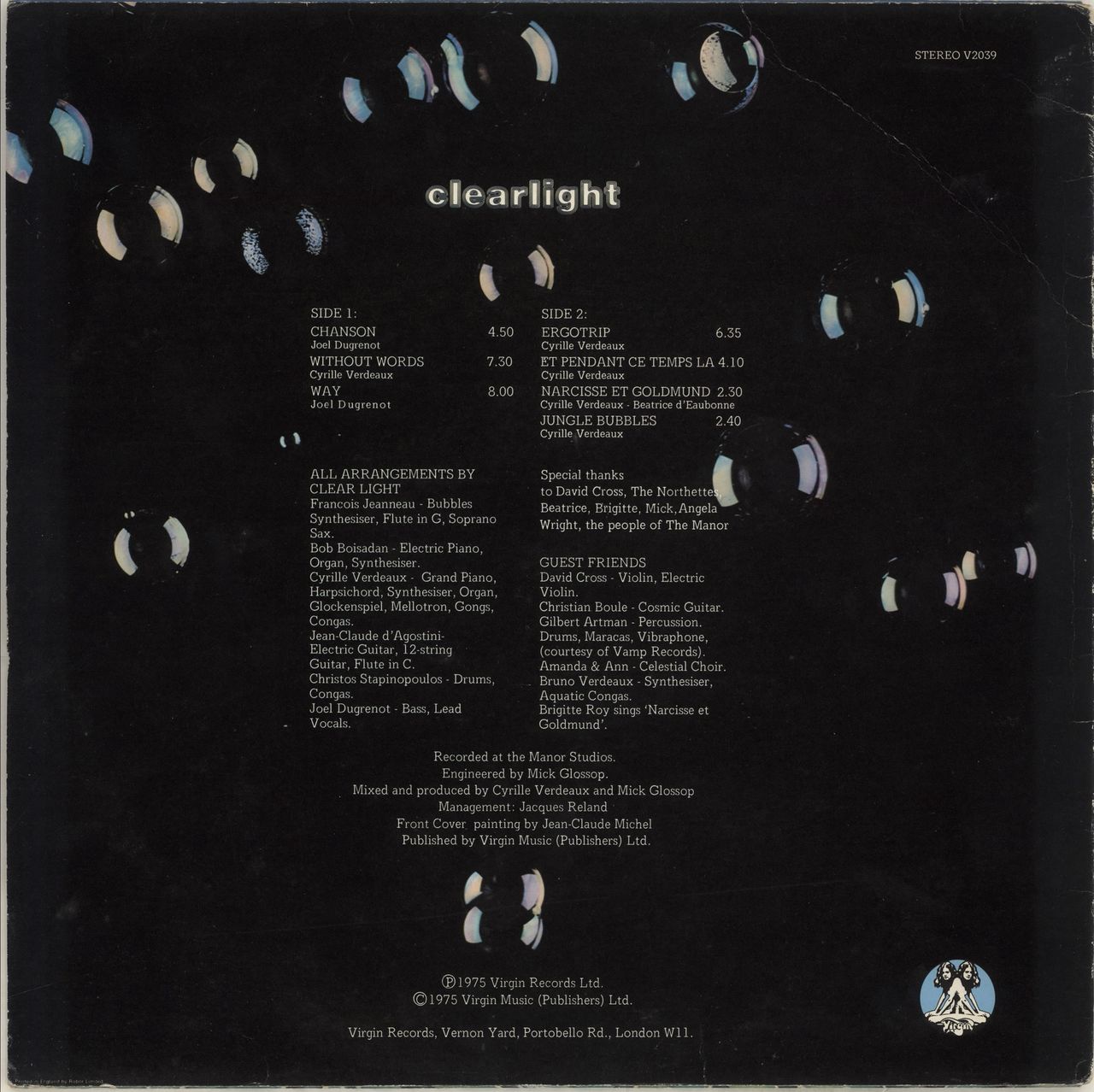 Clearlight Forever Blowing Bubbles - 1st - EX UK Vinyl LP