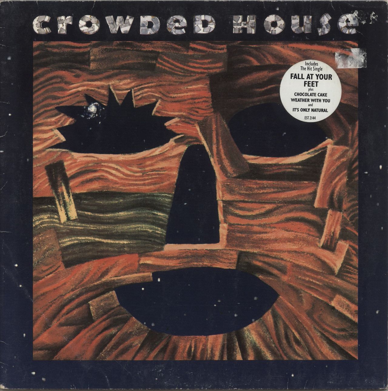 Crowded House Woodface - Hype Stickered - VG UK Vinyl LP