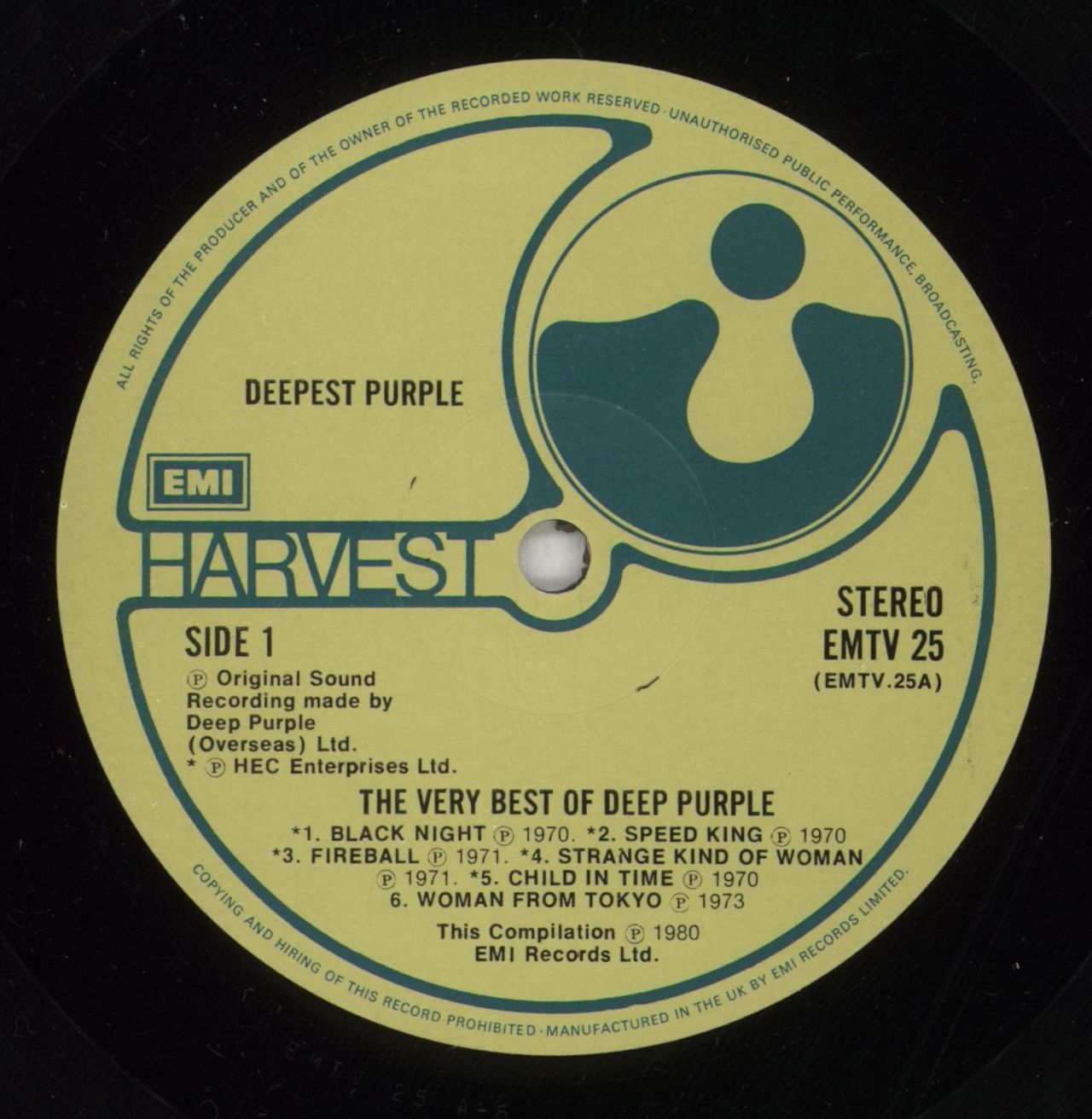 Deep Purple Deepest Purple UK Vinyl LP