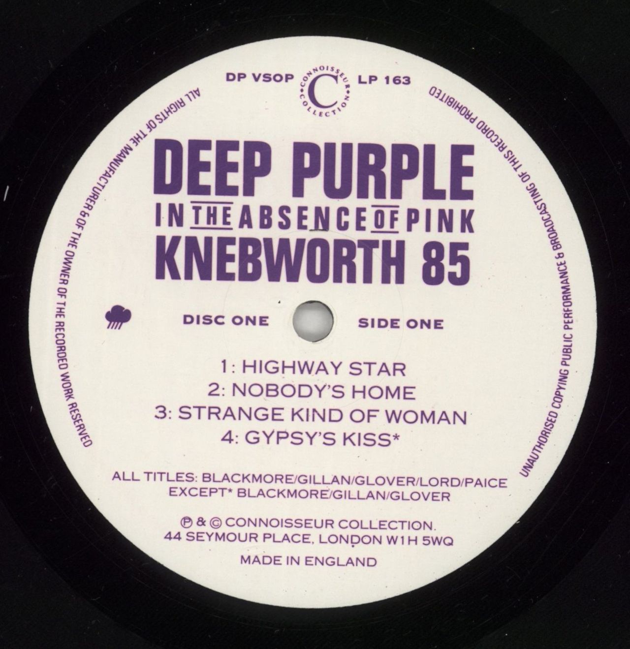 Deep Purple In The Absence Of Pink - Knebworth 85 UK 2-LP vinyl set