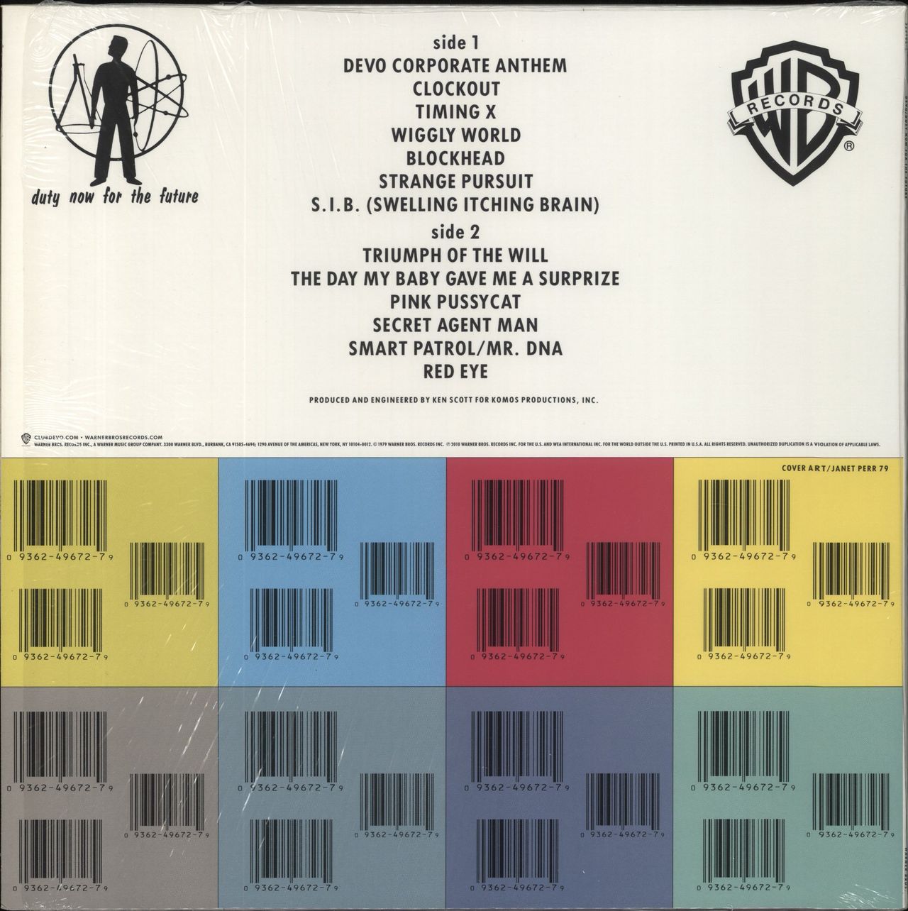 Devo Duty Now For The Future - Shrink US Vinyl LP