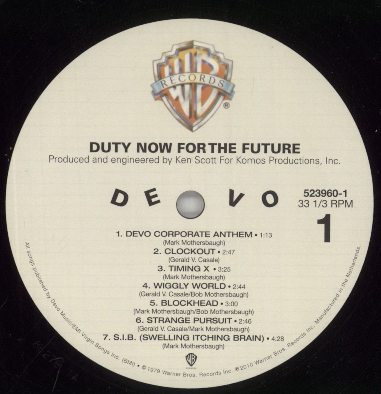 Devo Duty Now For The Future - Shrink US Vinyl LP