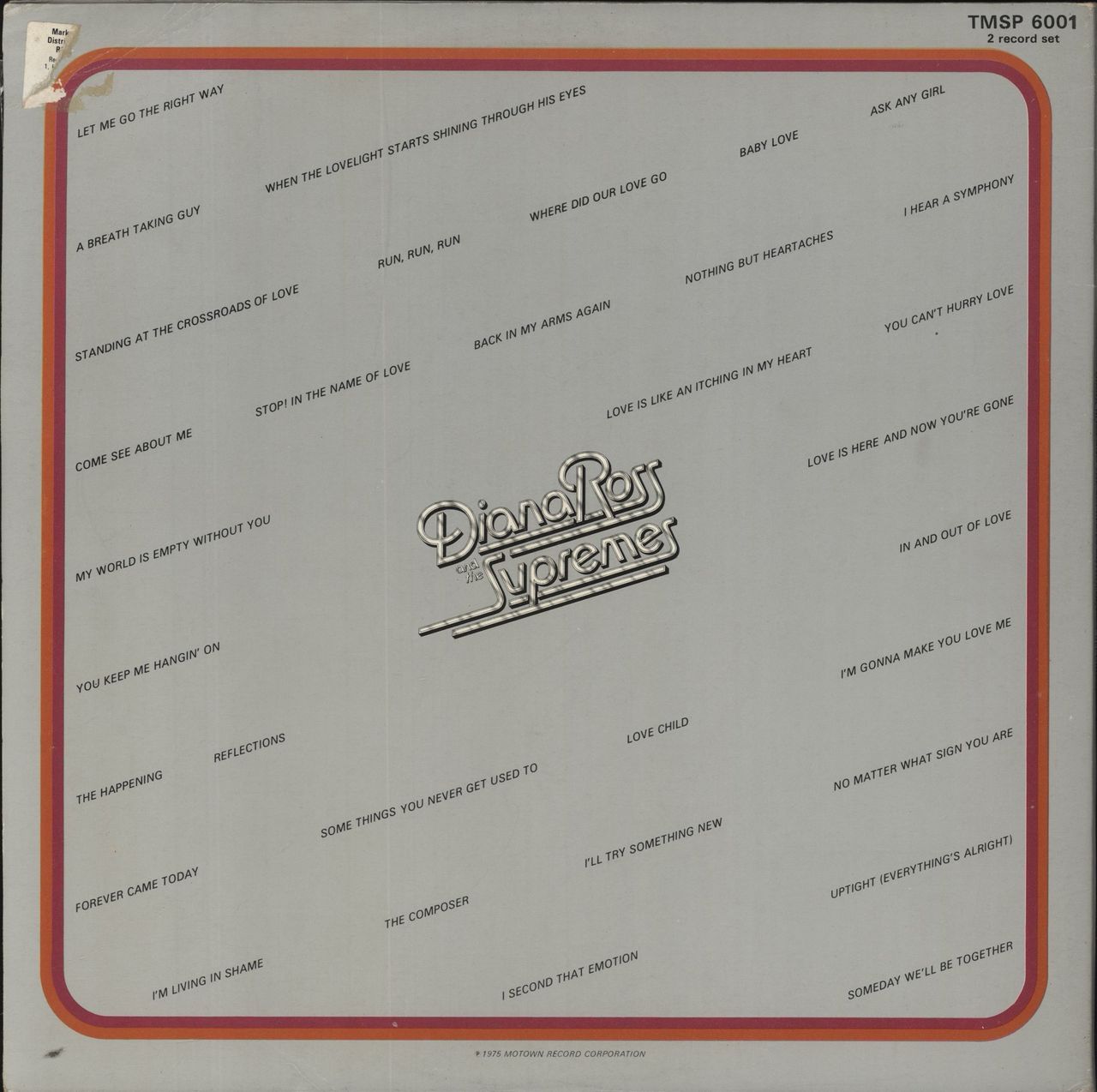 Diana Ross & The Supremes Anthology UK 2-LP vinyl set