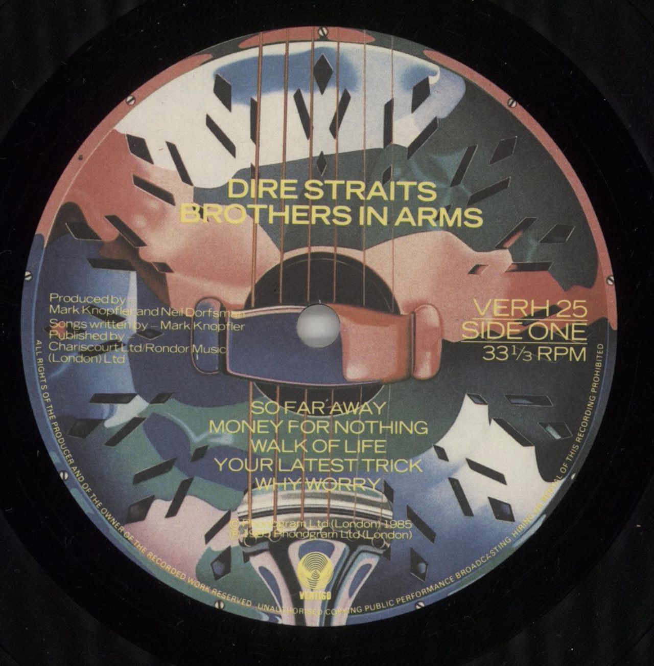 Dire Straits Brothers In Arms - Live Stickered Sleeve UK Vinyl LP