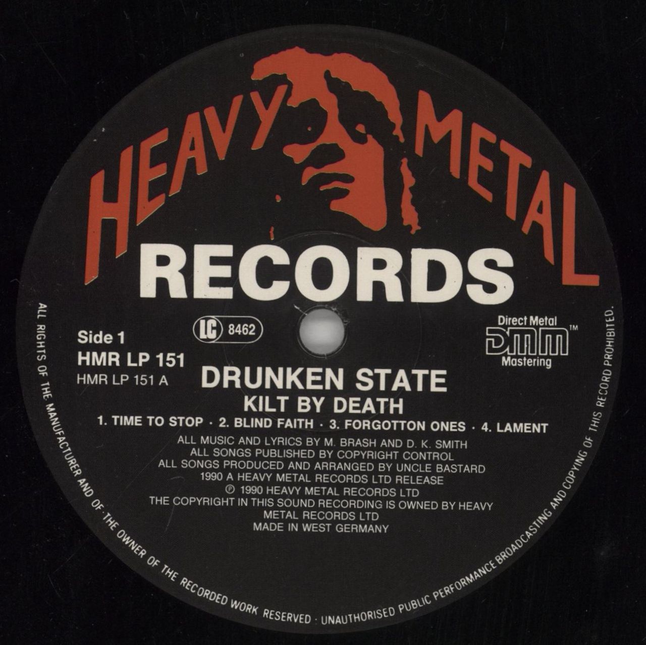 Drunken State Kilt By Death German Vinyl LP