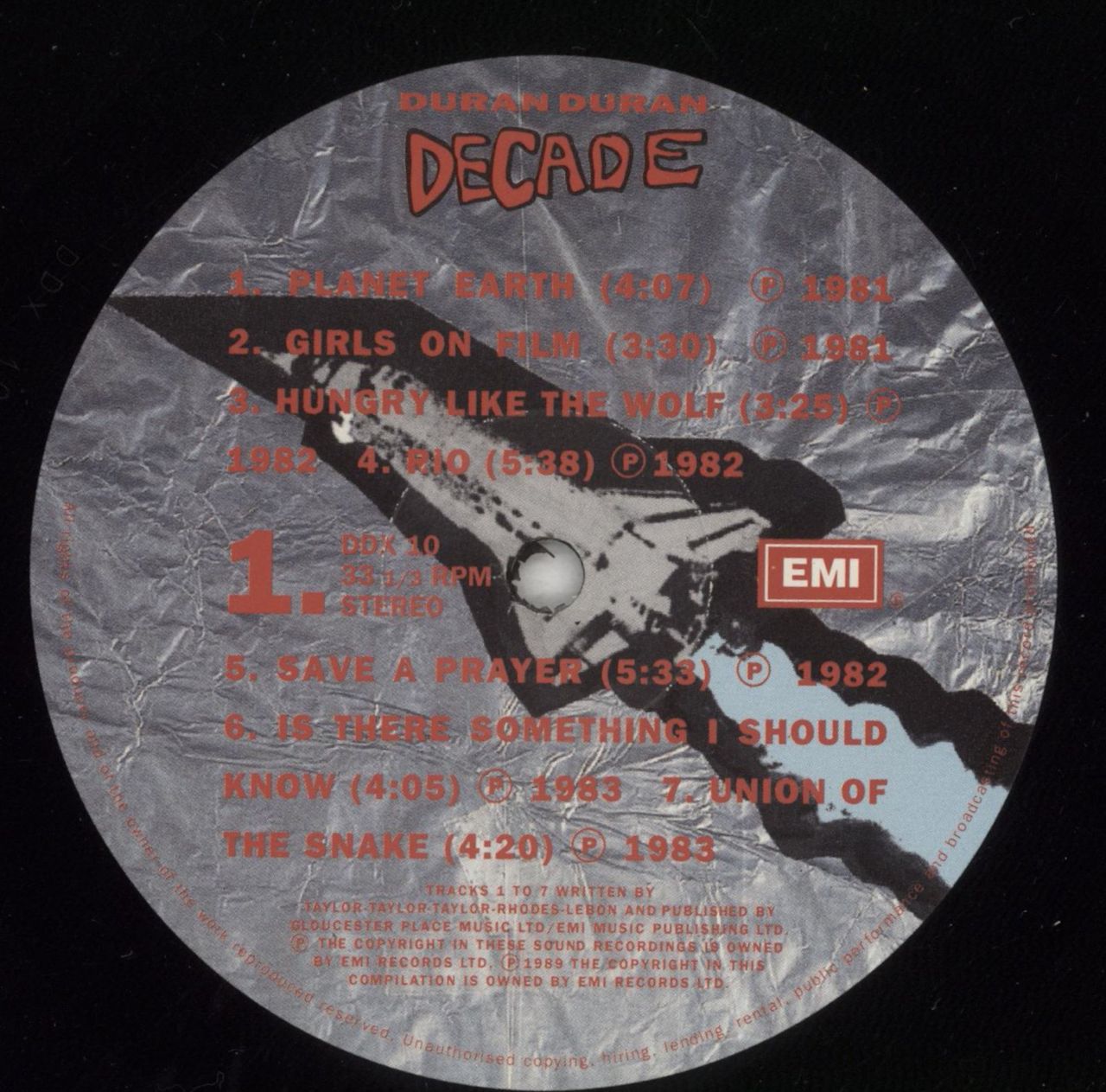 Duran Duran Decade - Factory Sample UK Promo Vinyl LP