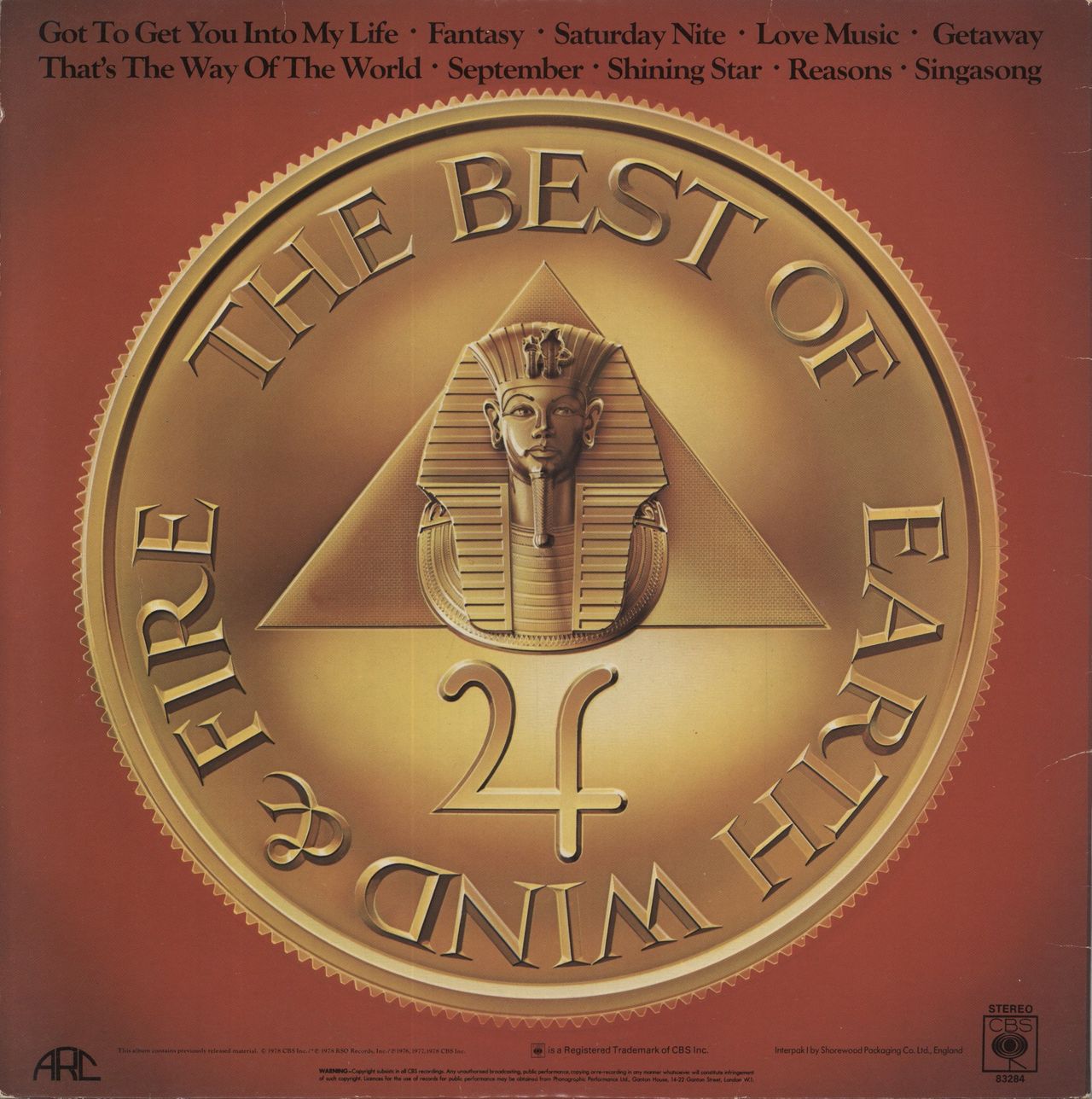 Earth Wind & Fire The Best Of Earth Wind & Fire Vol. 1 - EX UK Vinyl LP
