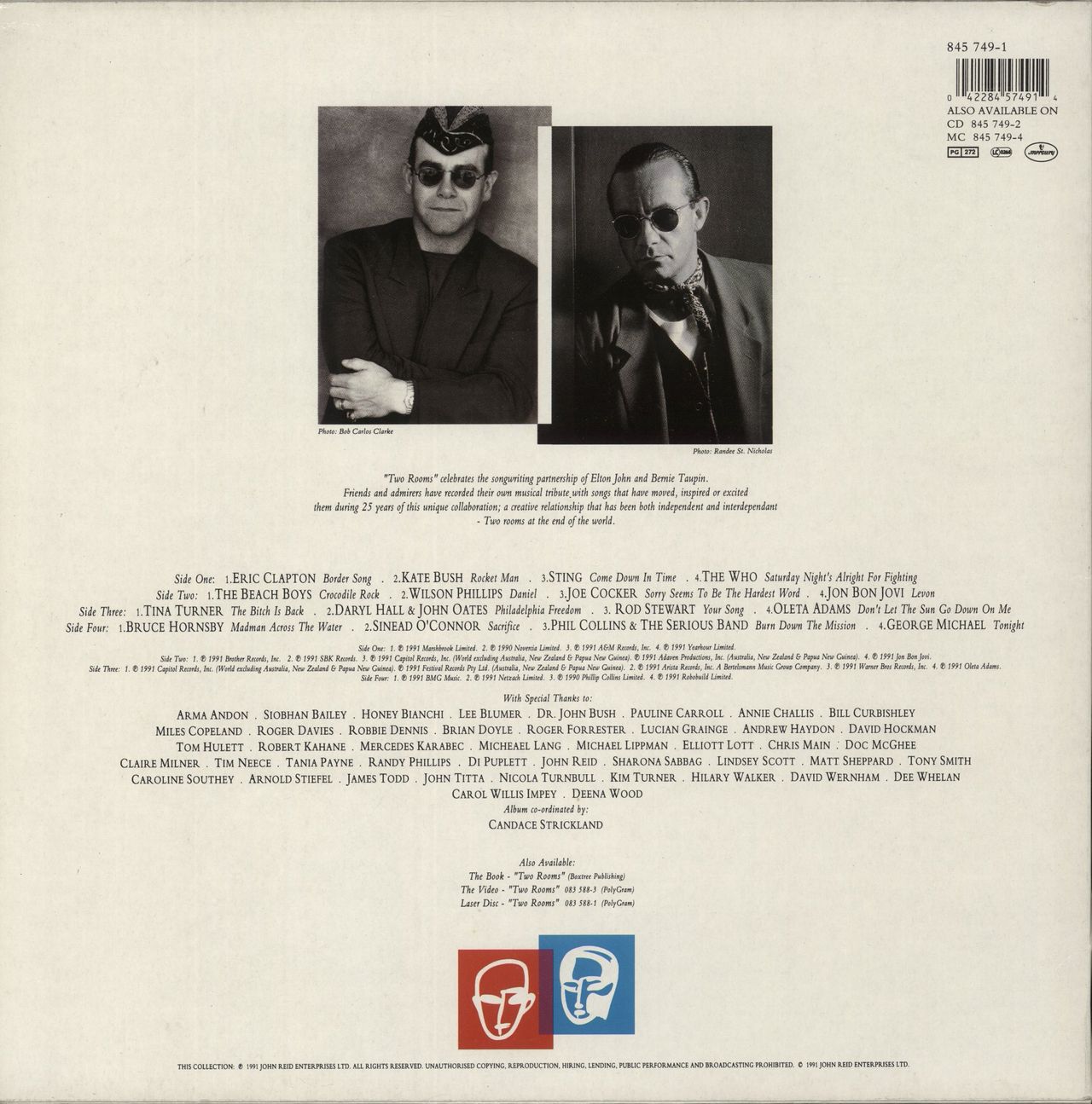 Elton John Two Rooms - EX Dutch 2-LP vinyl set