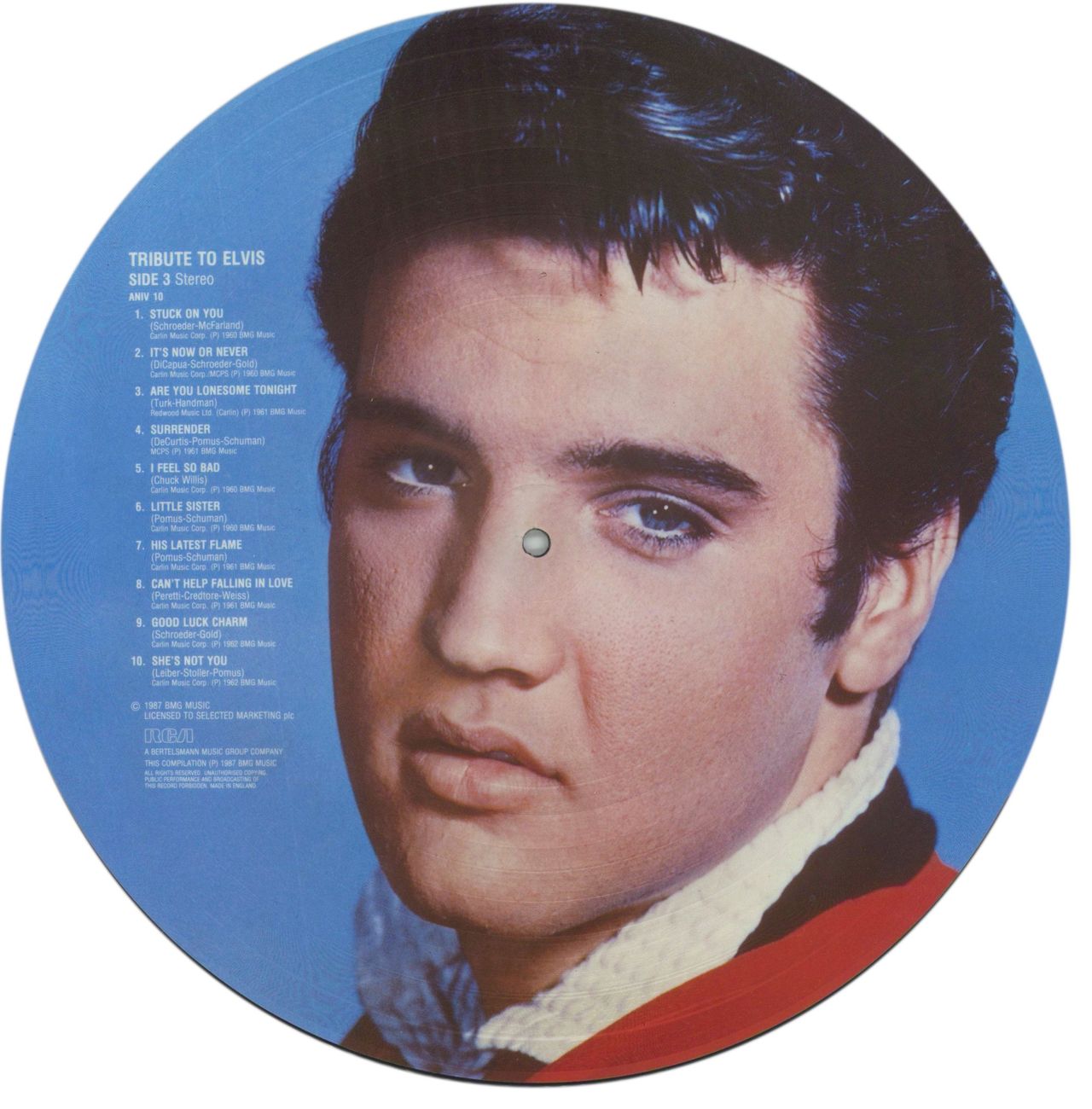 Elvis Presley Tribute To Elvis 1 & 2 - VG UK Picture disc LP