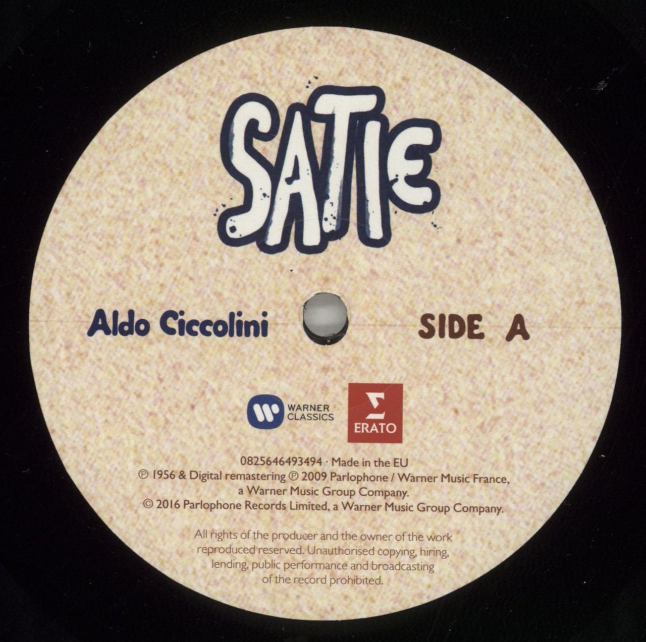 Erik Satie Satie - RSD16 - 180gm Vinyl UK Vinyl LP