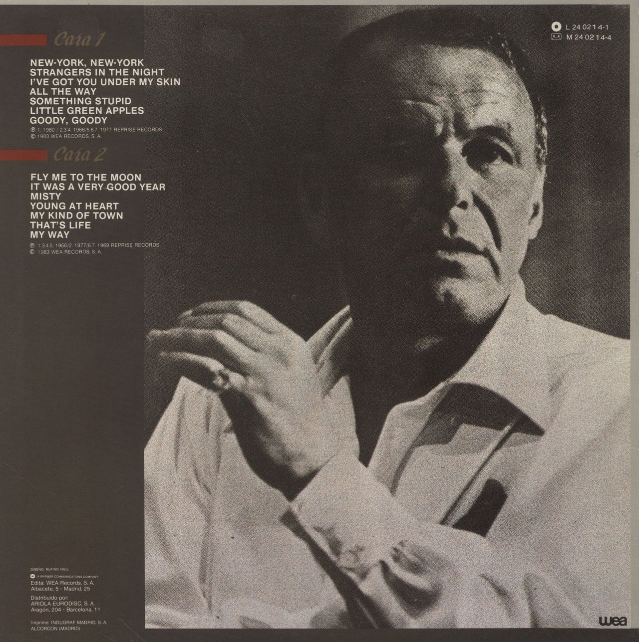 Frank Sinatra Las 14 Grandes De Frank Sinatra Spanish Vinyl LP