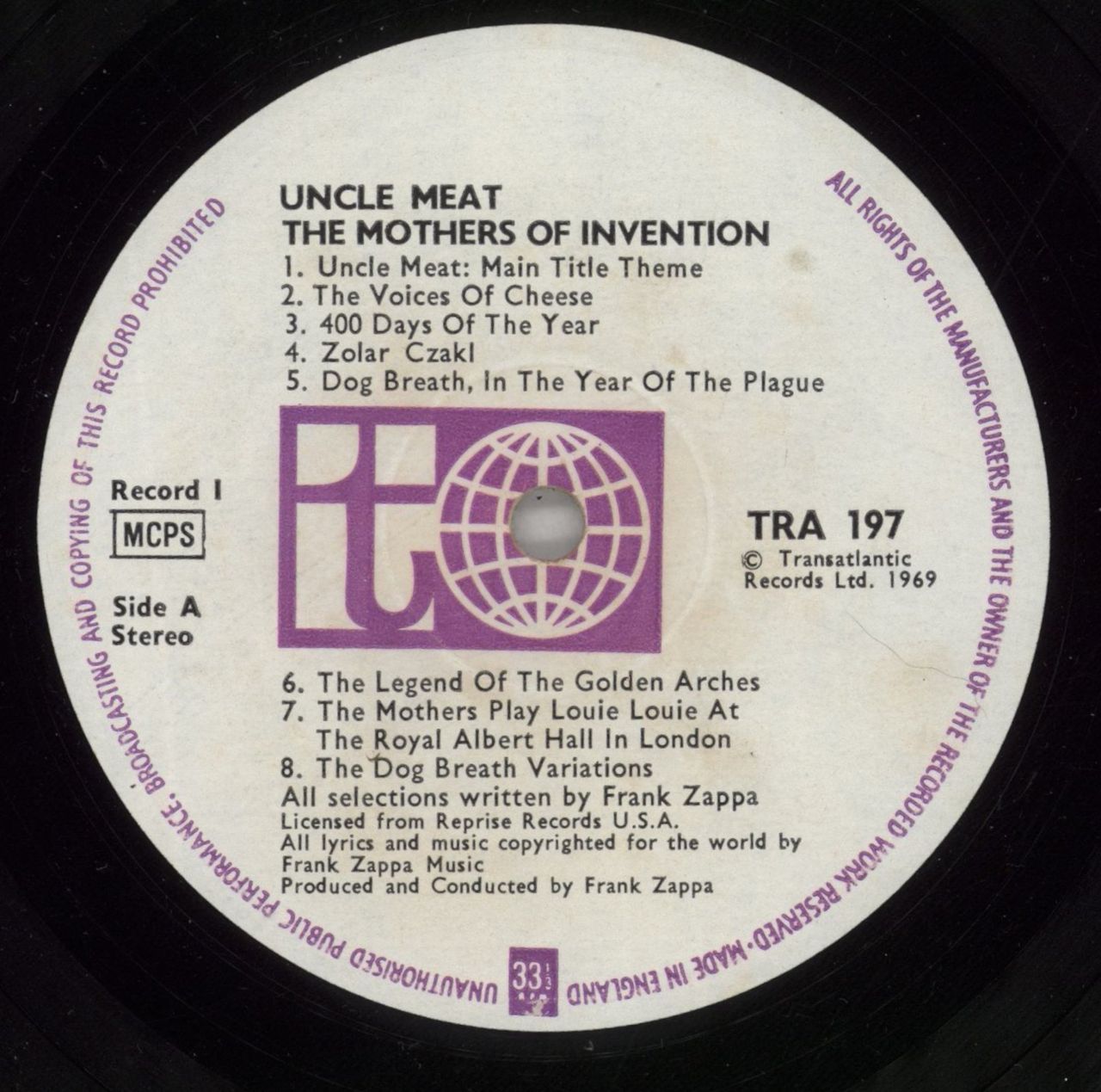 Frank Zappa Uncle Meat + booklet UK 2-LP vinyl set