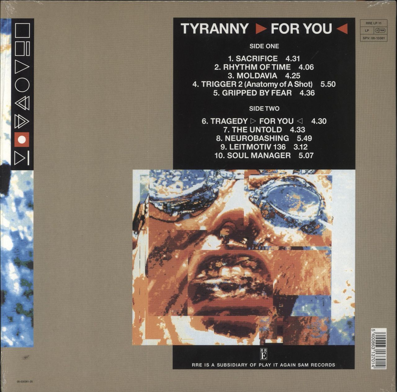 Front 242 Tyranny US Vinyl LP