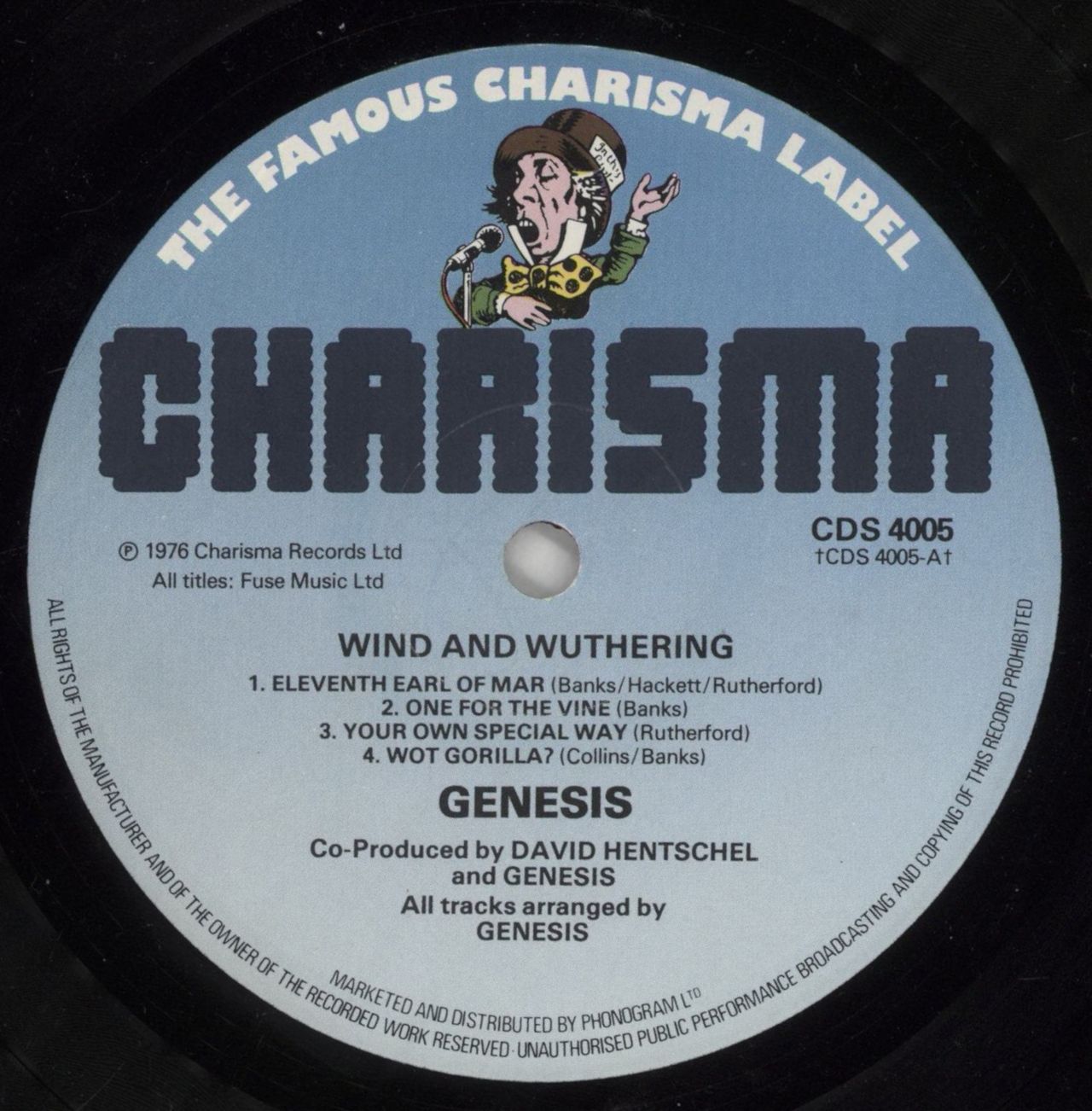 Genesis Wind & Wuthering - 3rd - Gold Stamped UK Vinyl LP