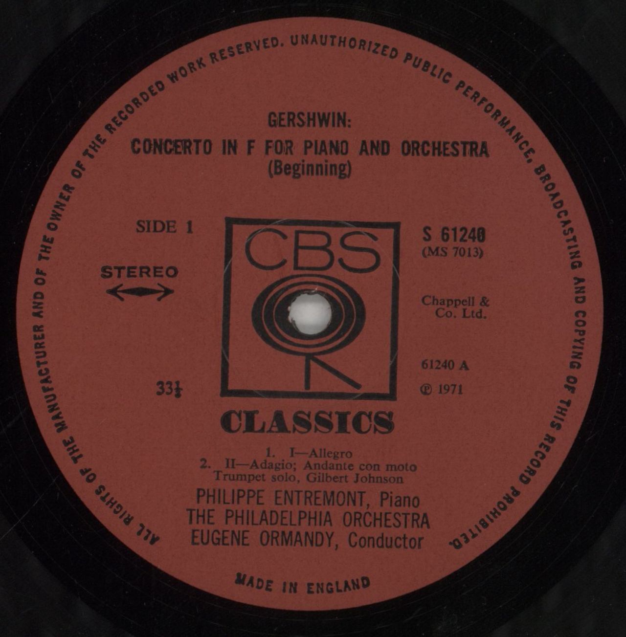 George Gershwin Gershwin: Rhapsody In Blue • Concerto In F UK Vinyl LP