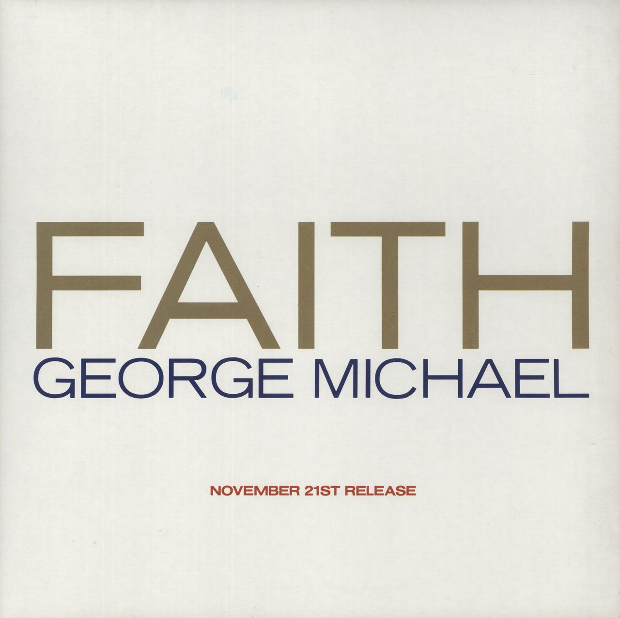 George Michael Faith - Promo Outer Gatefold Sleeve Japanese Promo Vinyl LP