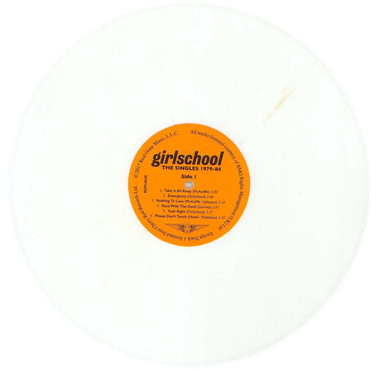 Girlschool The Singles 1979-84 - White Vinyl US Vinyl LP