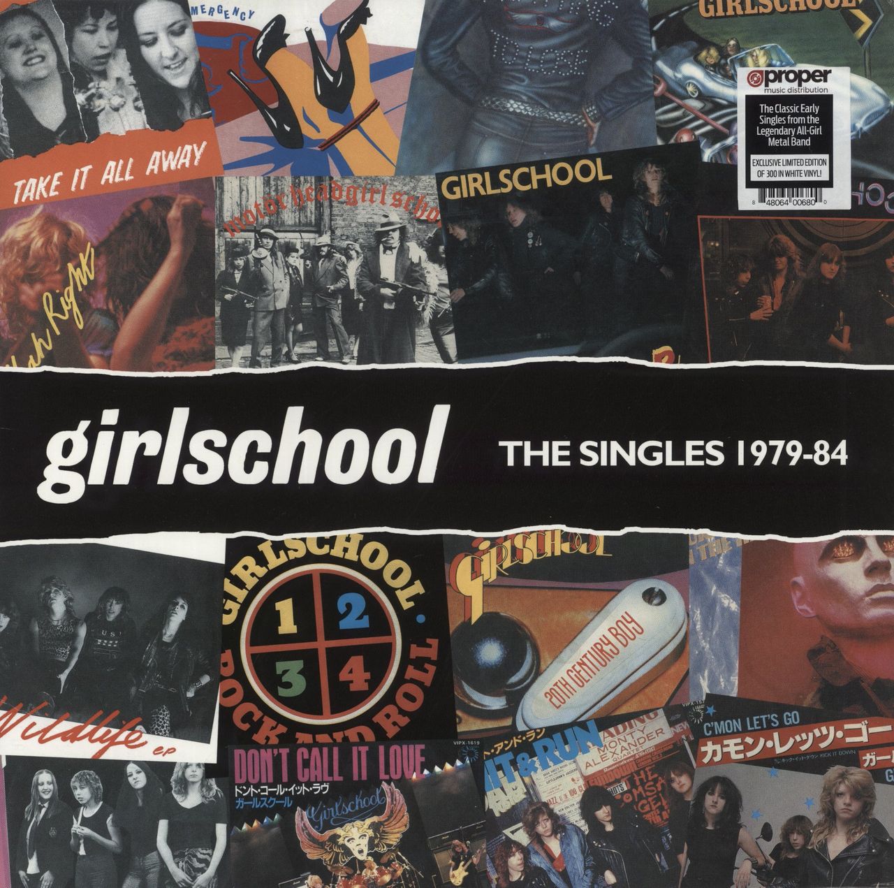 Girlschool The Singles 1979-84 - White Vinyl US Vinyl LP