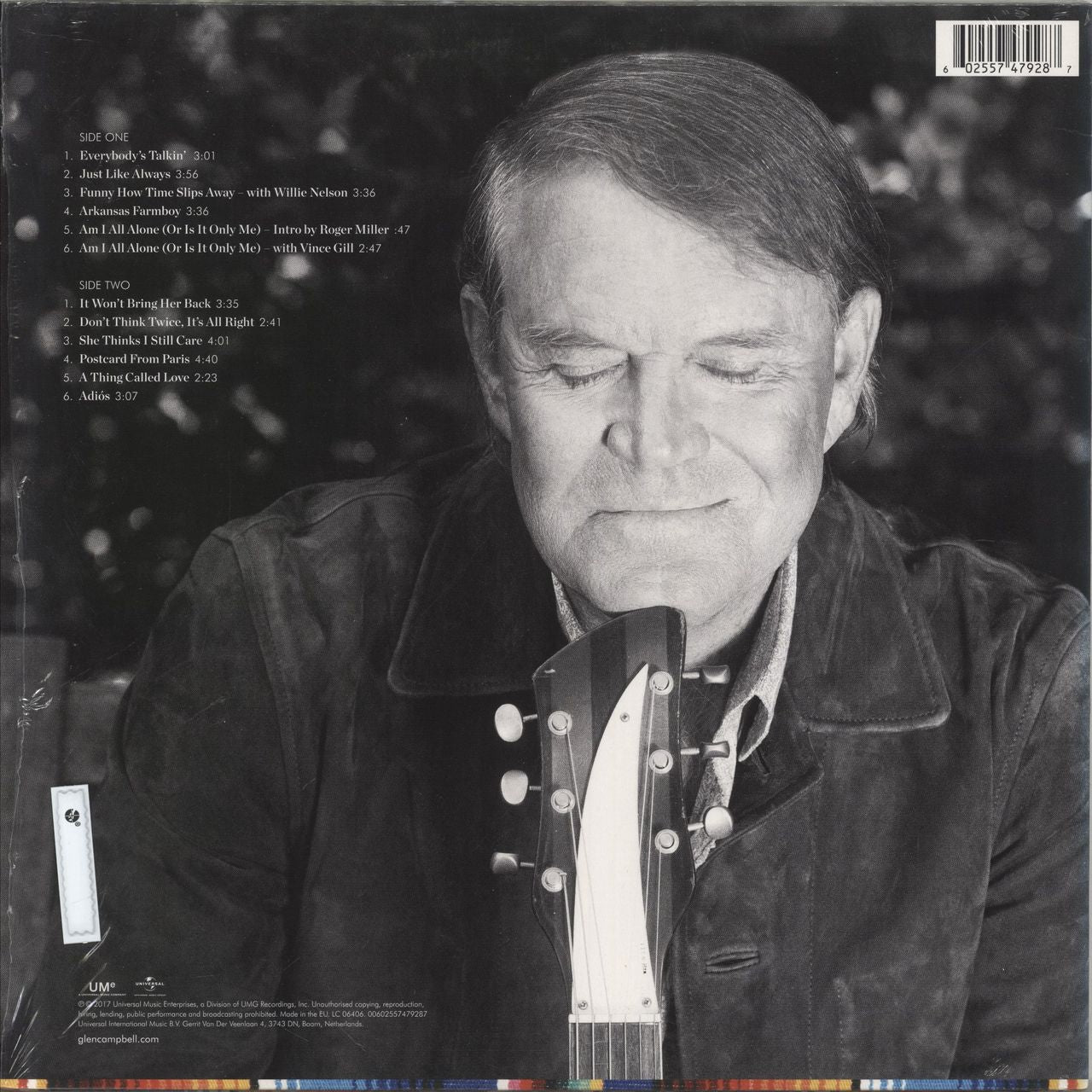Glen Campbell Adiós UK Vinyl LP