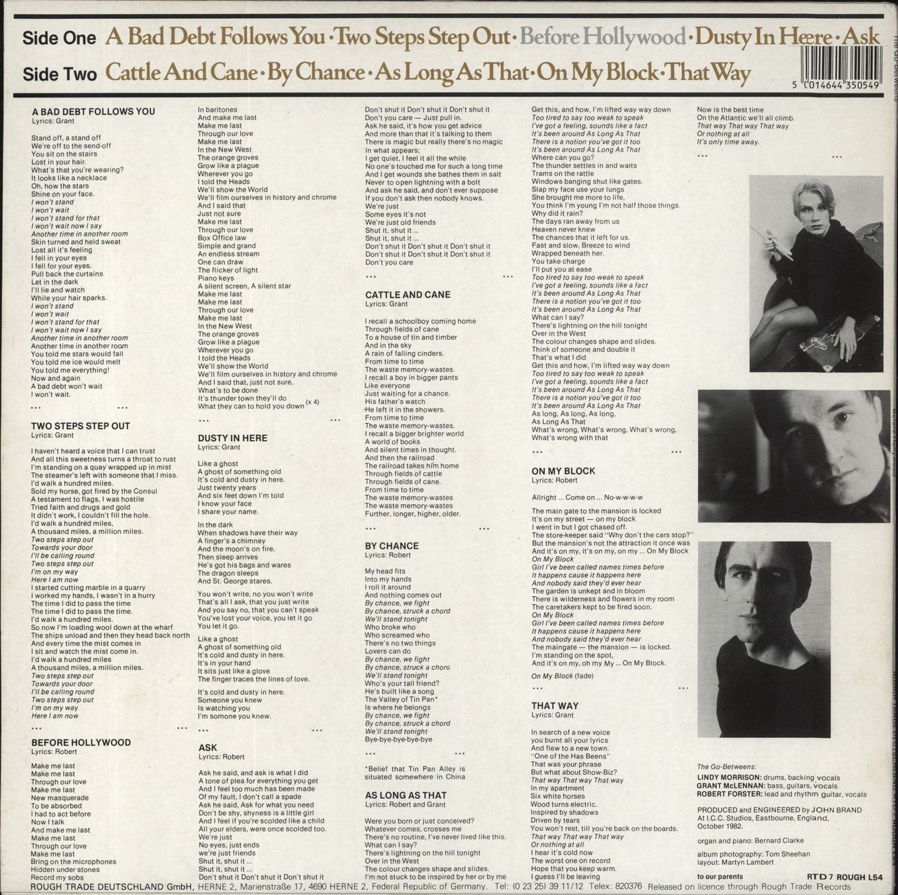 Go-Betweens Before Hollywood UK Vinyl LP