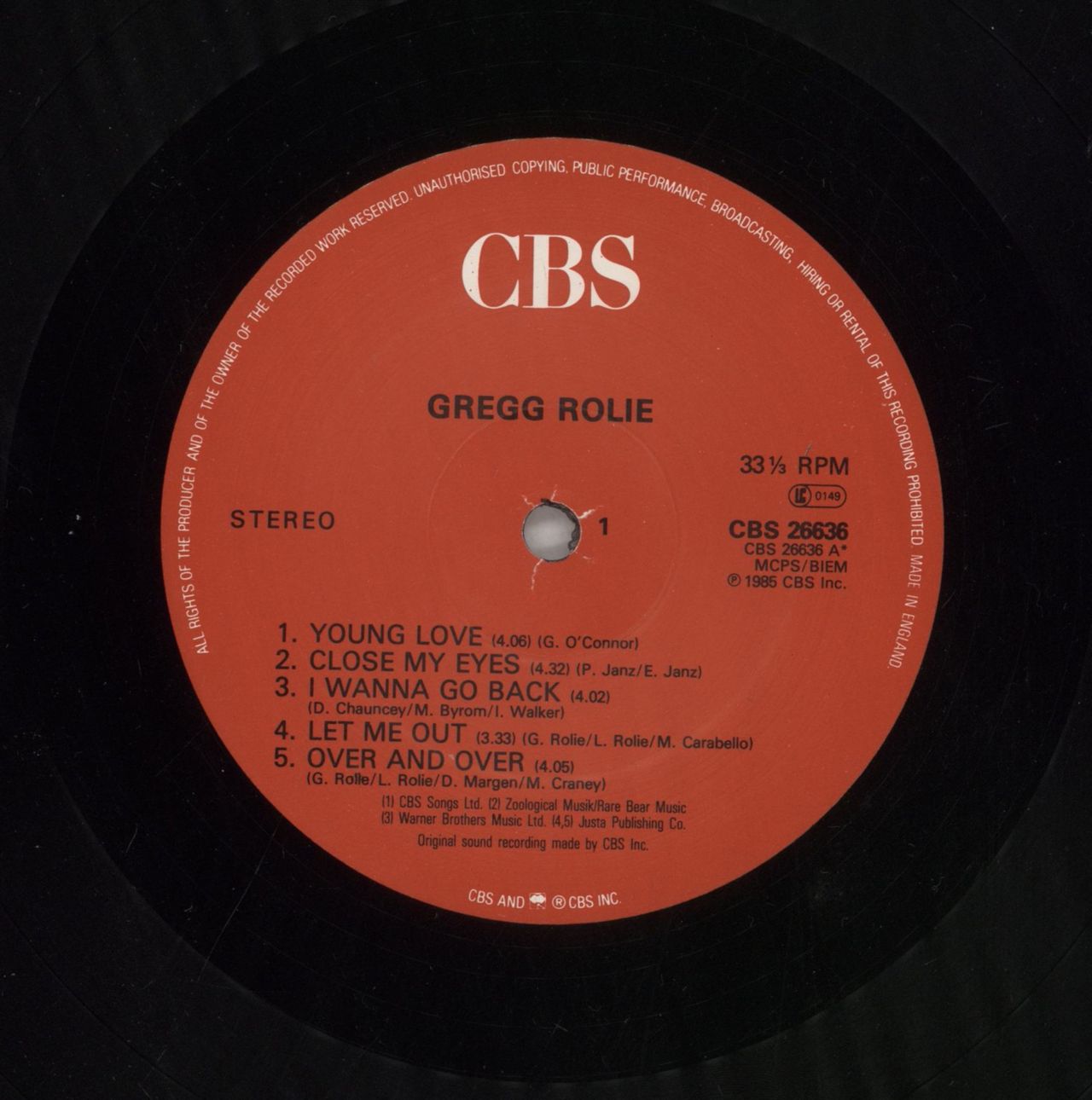 Gregg Rolie Gregg Rolie UK Vinyl LP
