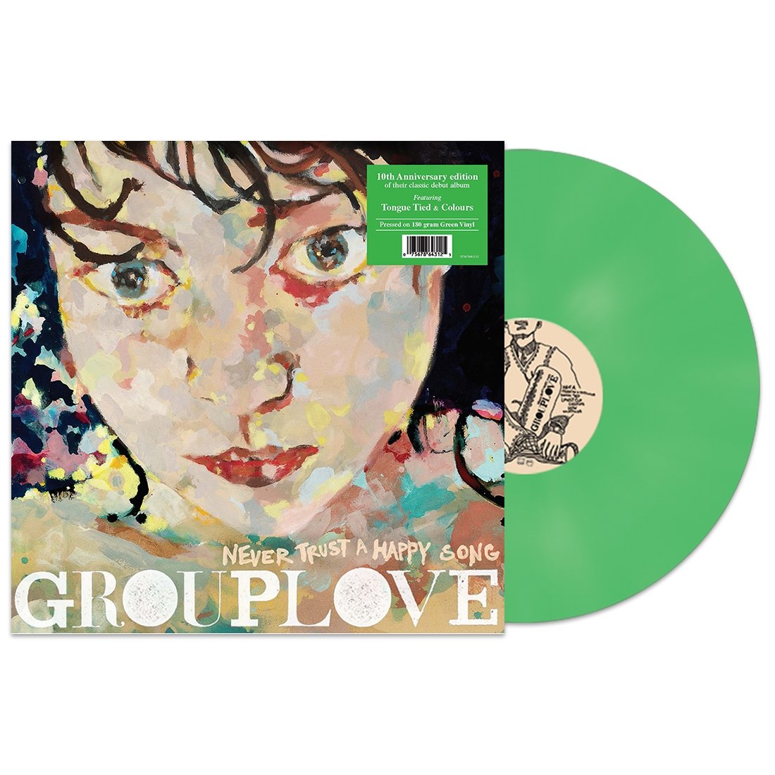 Grouplove - Never Trust A Happy Song - Green Vinyl LP Record