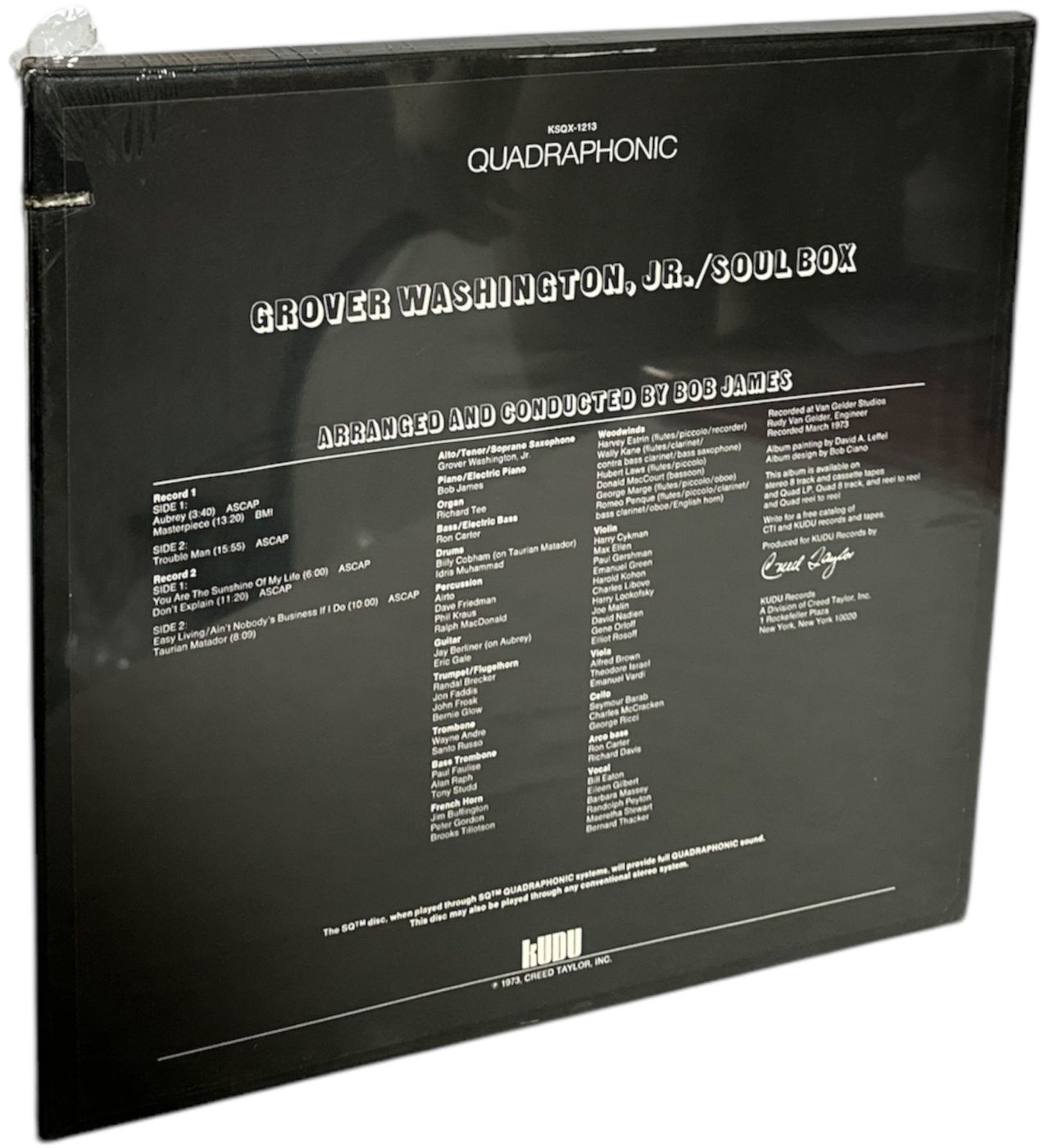 Grover Washington Soul Box - Quadraphonic - Sealed US 2-LP vinyl set