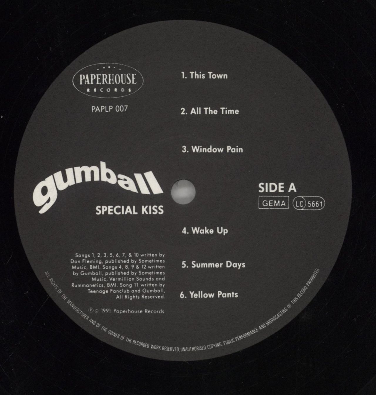Gumball Special Kiss UK Vinyl LP